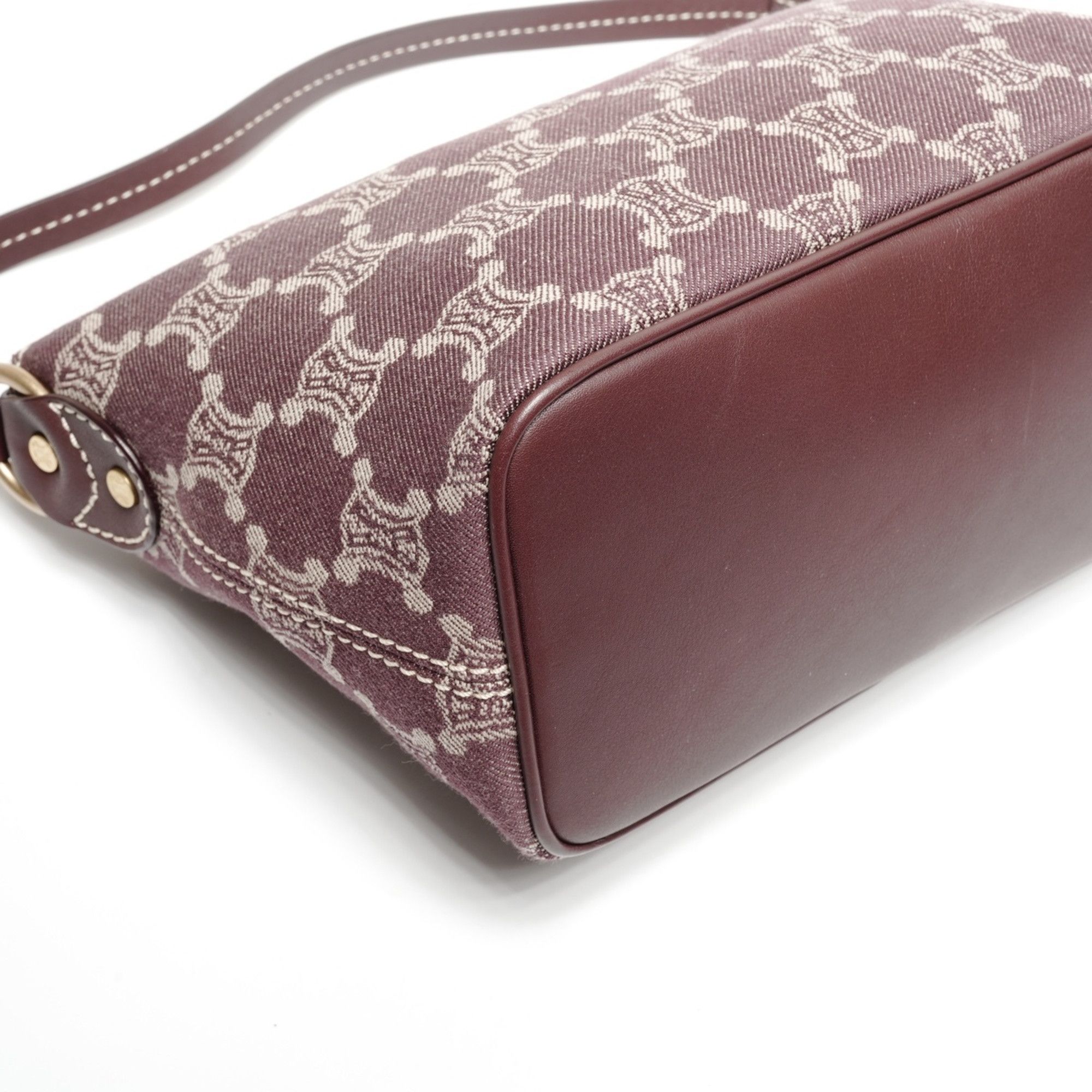 Celine Celine Macadam Canvas Hobo One-Shoulder Bag, Red, WS25278 Size ONE SIZE - 5 Thumbnail