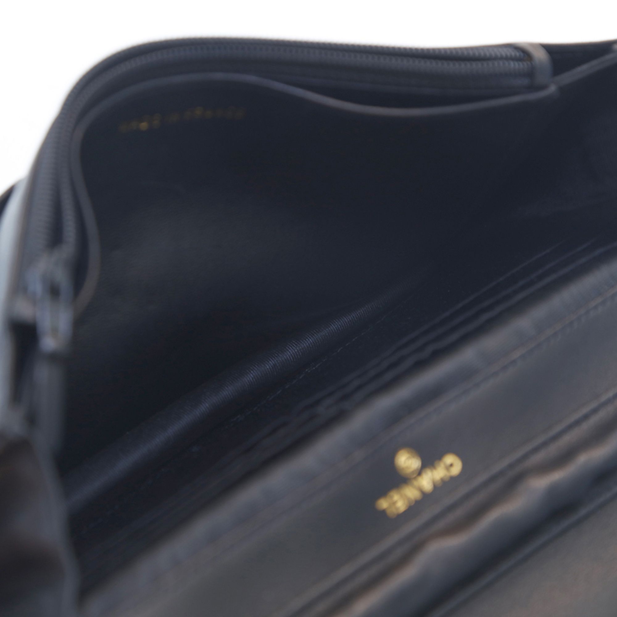 Chanel CHANEL Caviar Skin Coco Mark Chain Wallet Shoulder Bag Leather Black P16098 Size ONE SIZE - 10 Thumbnail