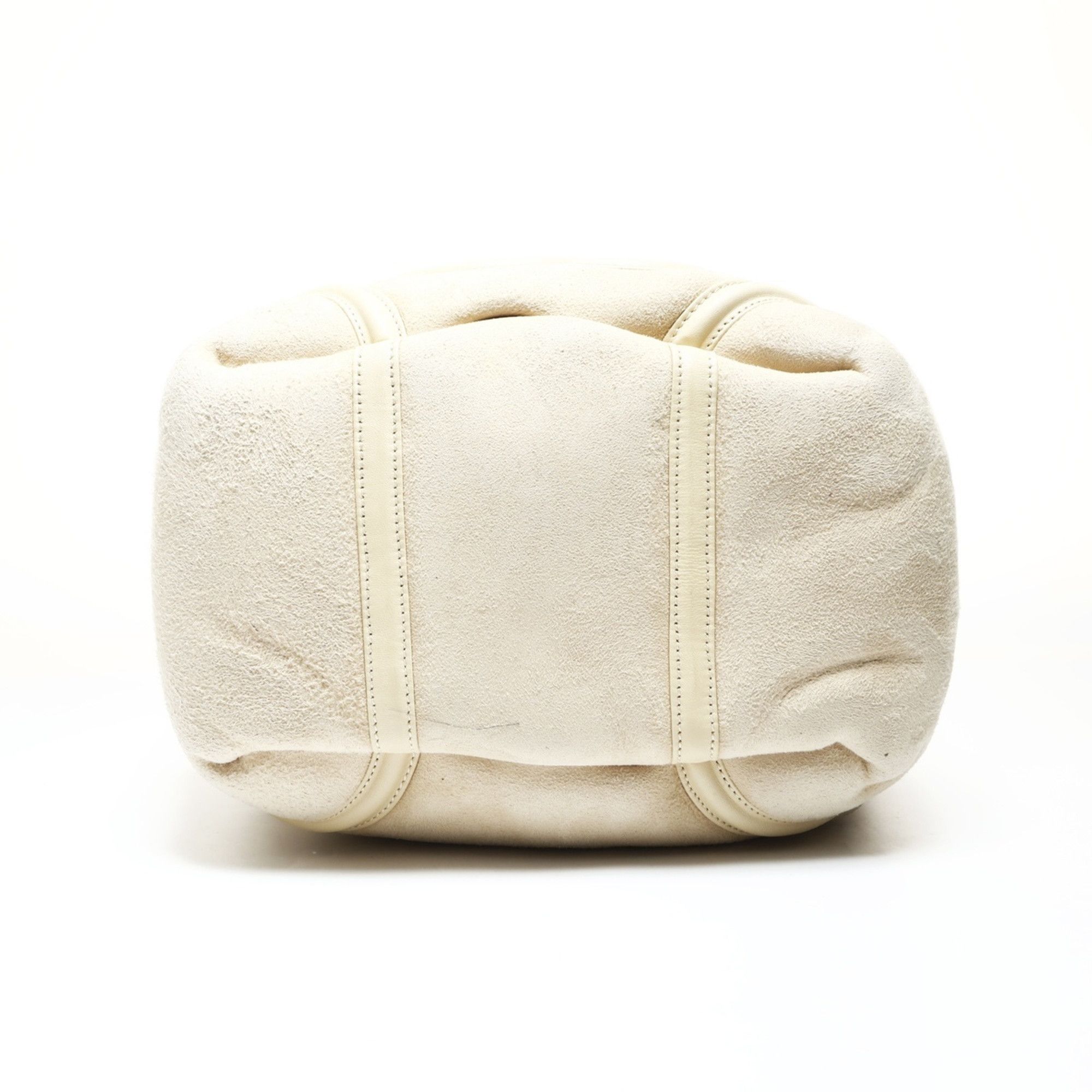 Chanel CHANEL Ivory Mouton Suede Coco Mark Handbag, Beige, WS25202 Size ONE SIZE - 7 Thumbnail