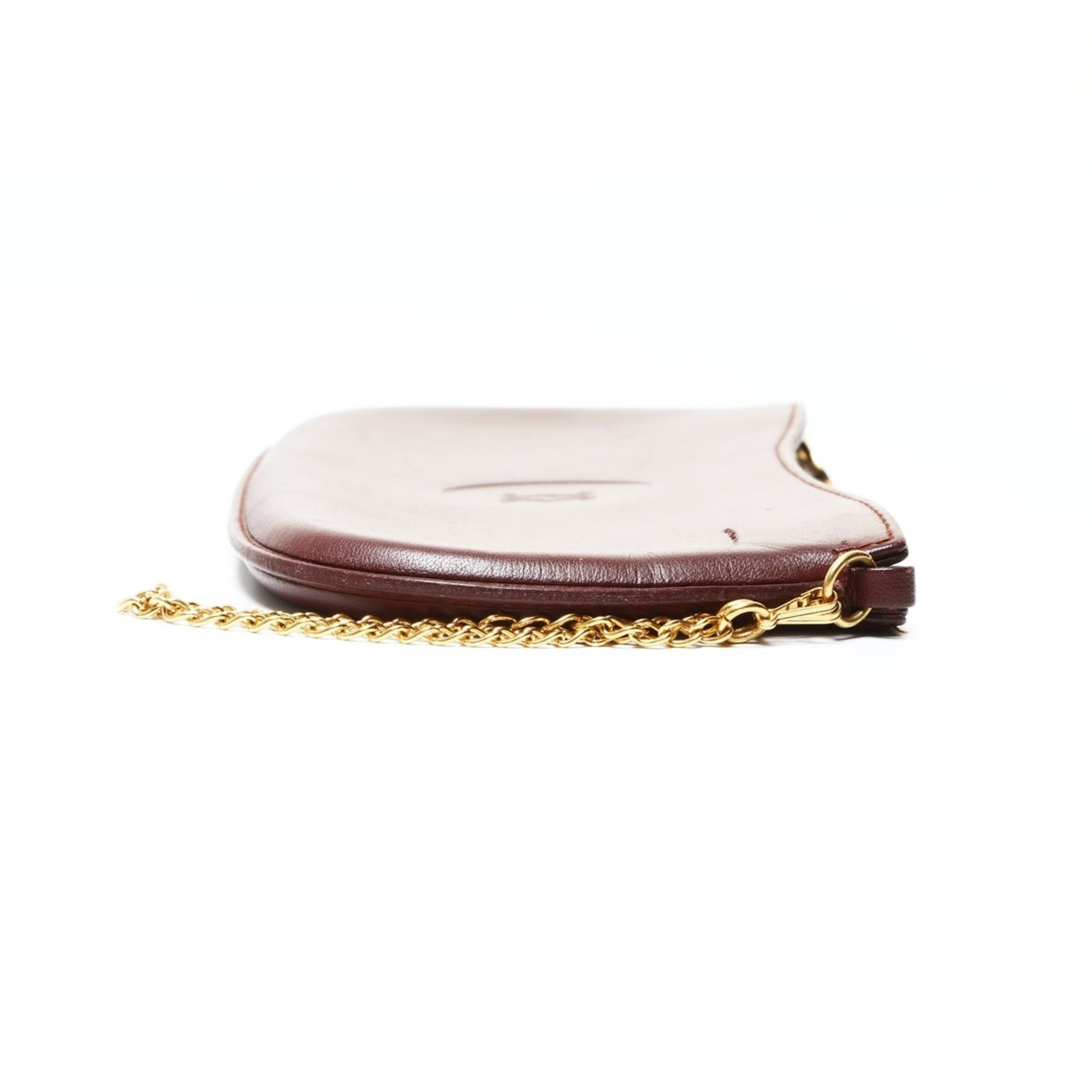 Celine Celine Must Do Leather Pouch, Red, WS25488 Size ONE SIZE - 4 Thumbnail