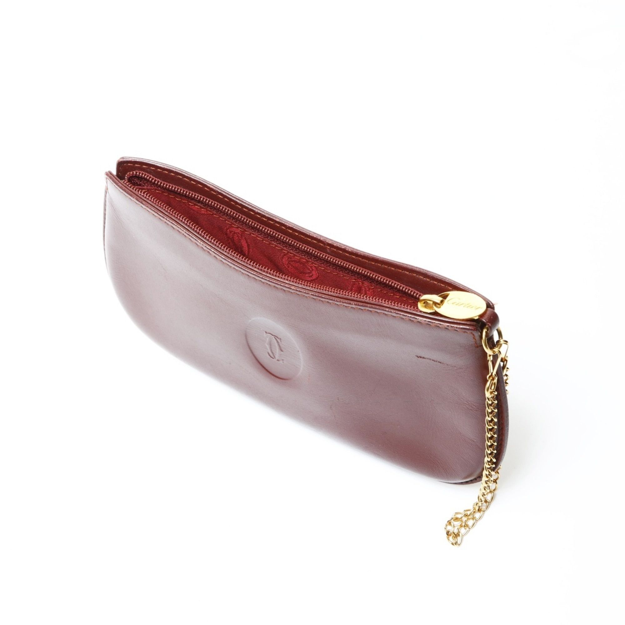 Celine Celine Must Do Leather Pouch, Red, WS25488 Size ONE SIZE - 10 Thumbnail