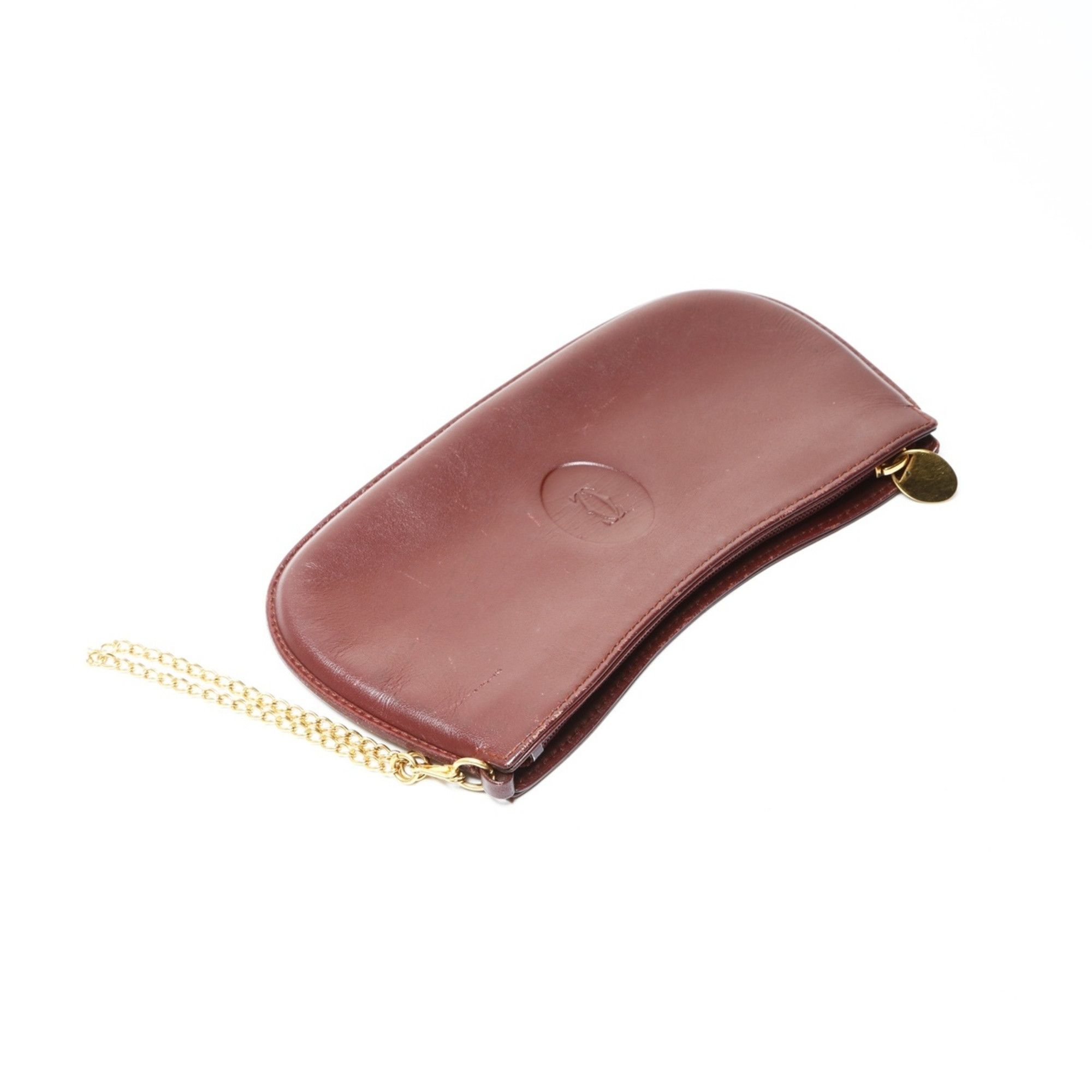 Celine Celine Must Do Leather Pouch, Red, WS25488 Size ONE SIZE - 9 Thumbnail