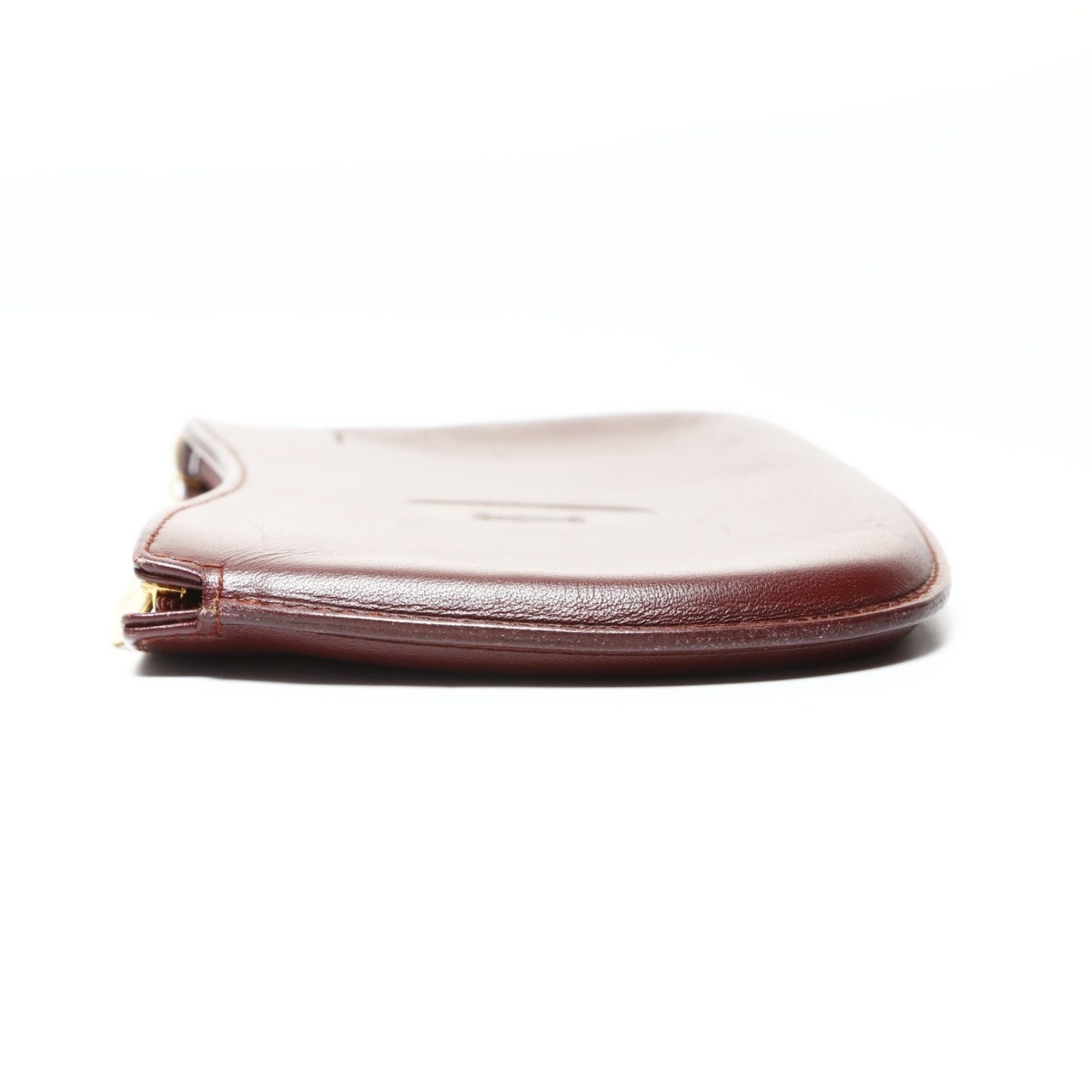 Celine Celine Must Do Leather Pouch, Red, WS25488 Size ONE SIZE - 3 Thumbnail