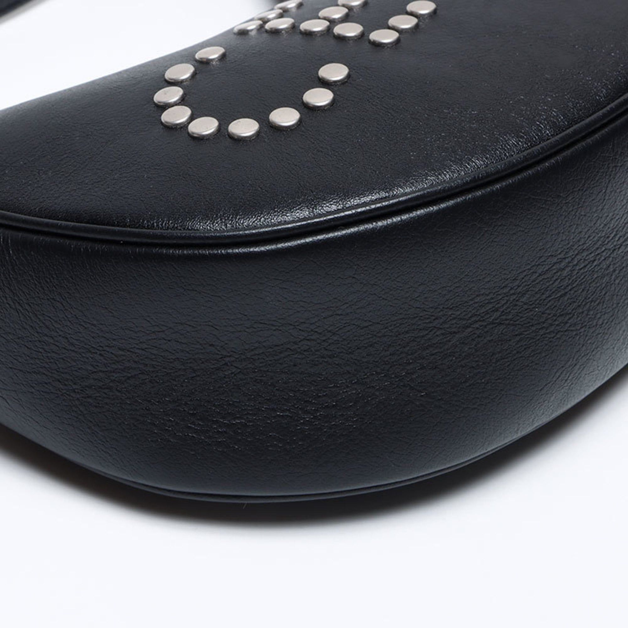 Celine Celine Studded Logo Hobo Shoulder Bag, Black, WS12840 Size ONE SIZE - 5 Thumbnail