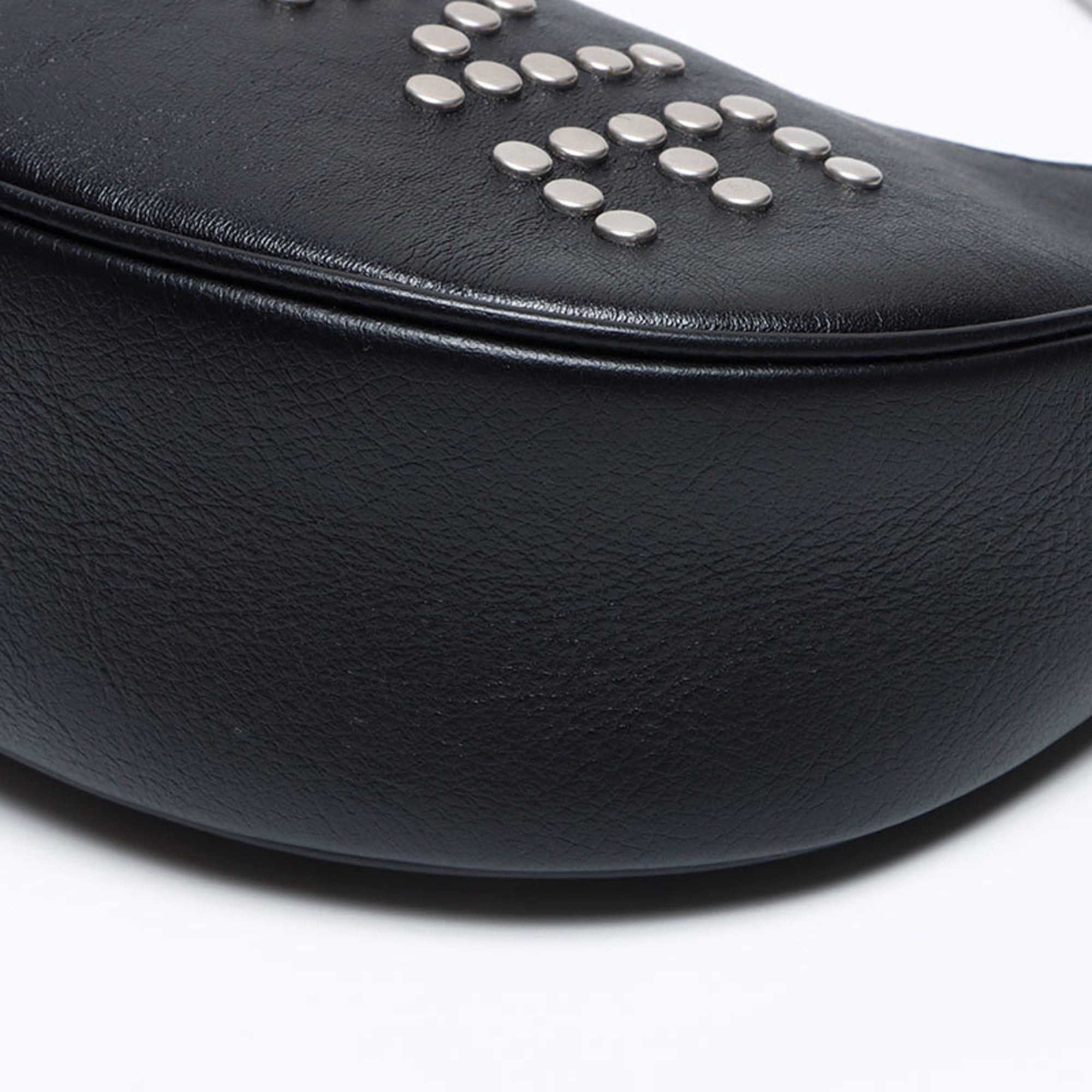 Celine Celine Studded Logo Hobo Shoulder Bag, Black, WS12840 Size ONE SIZE - 6 Thumbnail