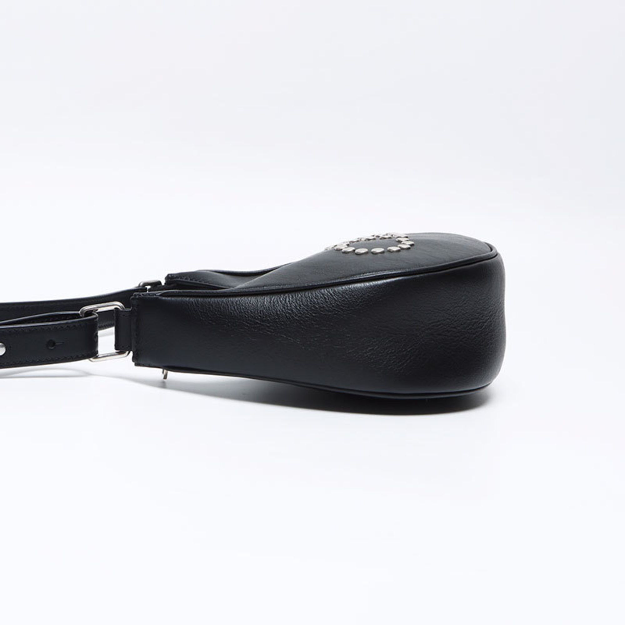 Celine Celine Studded Logo Hobo Shoulder Bag, Black, WS12840 Size ONE SIZE - 3 Thumbnail