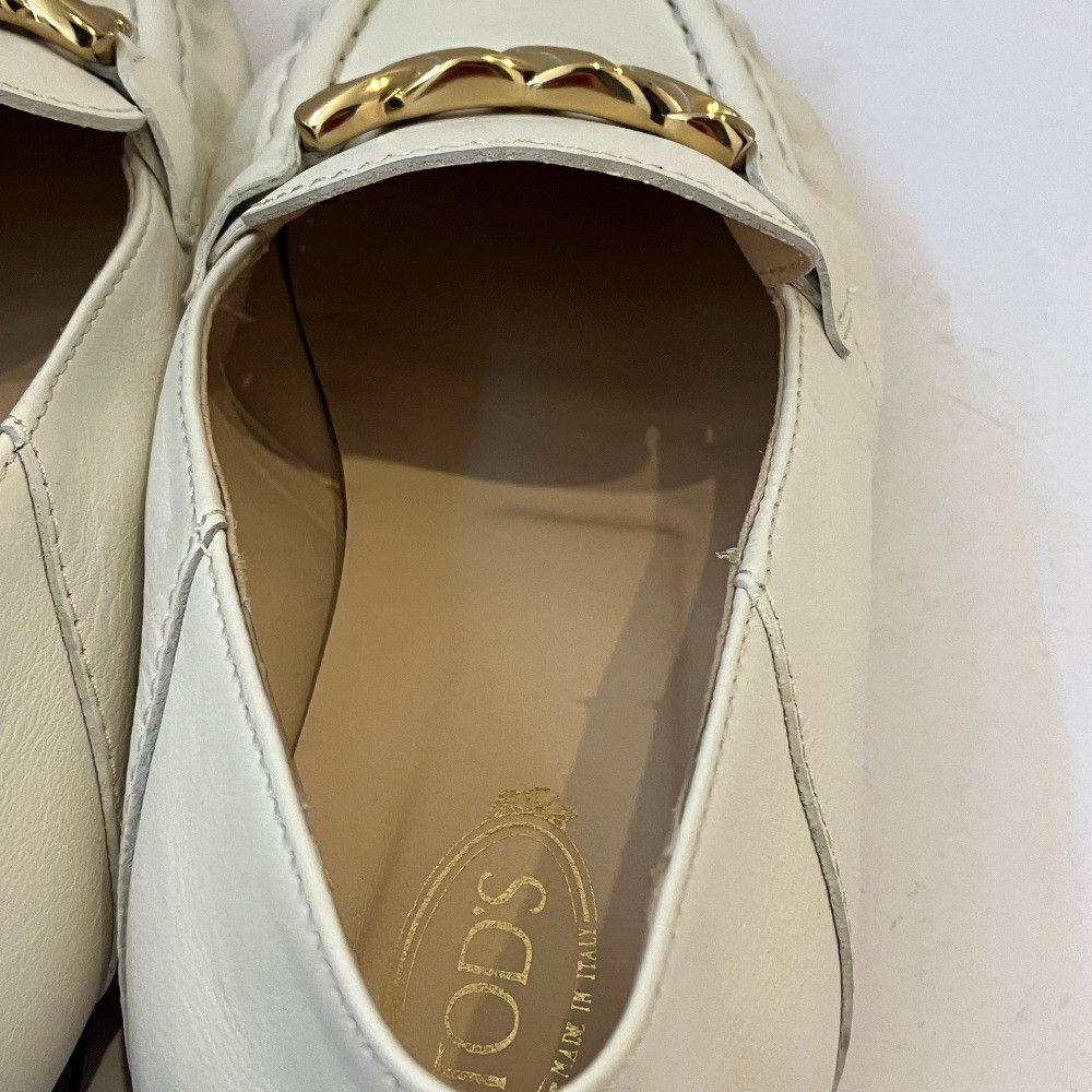 Tod's Tod's Tod’s T Logo Metal Chain Loafers Leather Shoes DUTY FREE for USA Size ONE SIZE - 7 Thumbnail