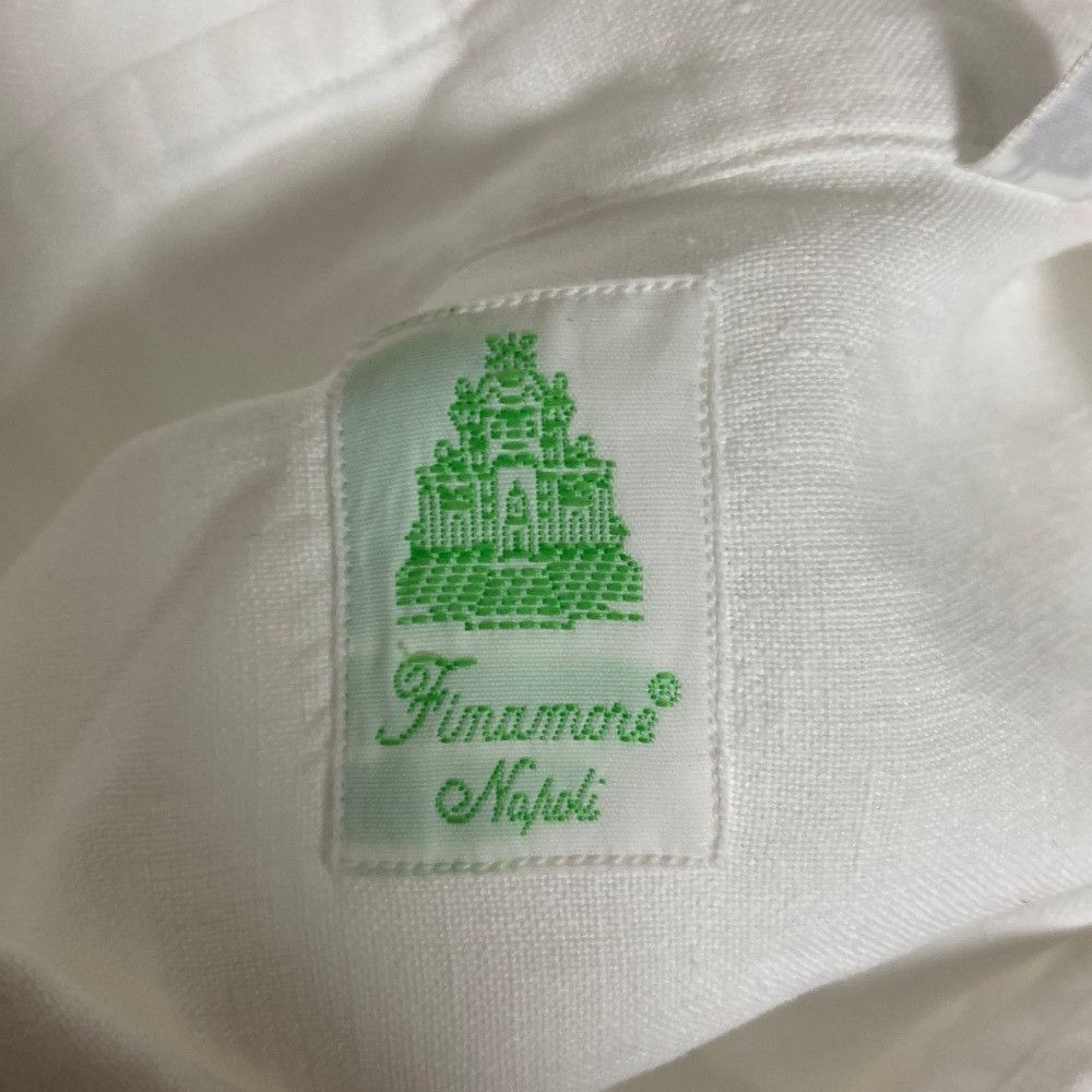 Other Other Finamore Linen Pullover Long Sleeve Shirt Textile Tops DUTY FREE for USA Size ONE SIZE - 4 Thumbnail