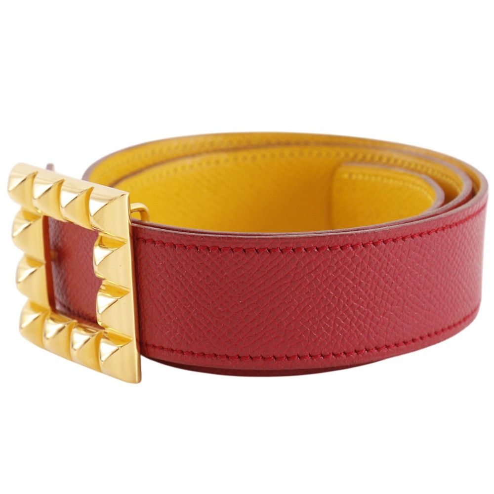 Hermes Hermes Hermes Medor Leather Belt Leather Belt Stamp V (1992) DUTY FREE for USA Size ONE SIZE - 2 Thumbnail