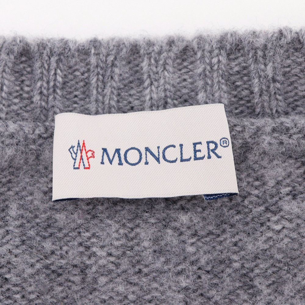 Moncler Moncler Moncler AGLIONE TRICOT GIROCOLLO Wool Sweater Textile Tops B20912009400 DUTY FREE for USA Size ONE SIZE - 6 Thumbnail