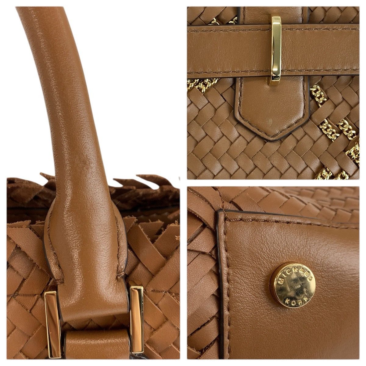 Michael Kors Michael Kors Michael Kors Hamilton Satchel Leather 2way bag Leather Handbag DUTY FREE for USA Size ONE SIZE - 5 Thumbnail
