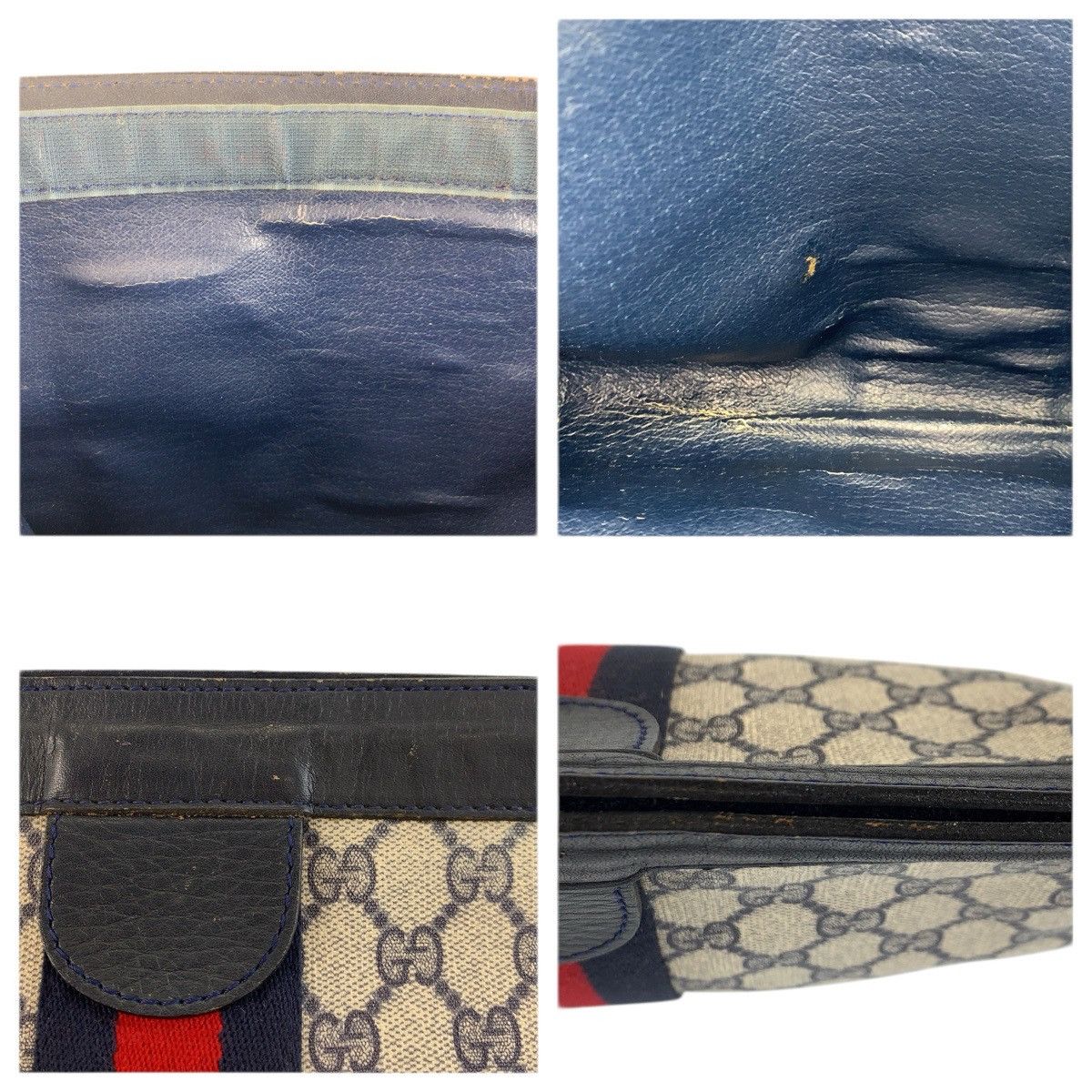 Gucci Gucci Gucci GG Supreme Canvas Leather Clutch Bag Textile Clutch Bag 42239012 DUTY FREE for USA Size ONE SIZE - 6 Thumbnail
