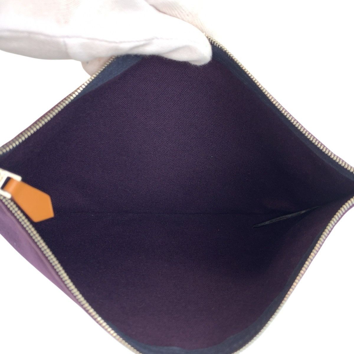 Hermes Hermes Hermes Trousses Flat GM Cotton Clutch Bag Textile Vanity Bag DUTY FREE for USA Size ONE SIZE - 8 Thumbnail