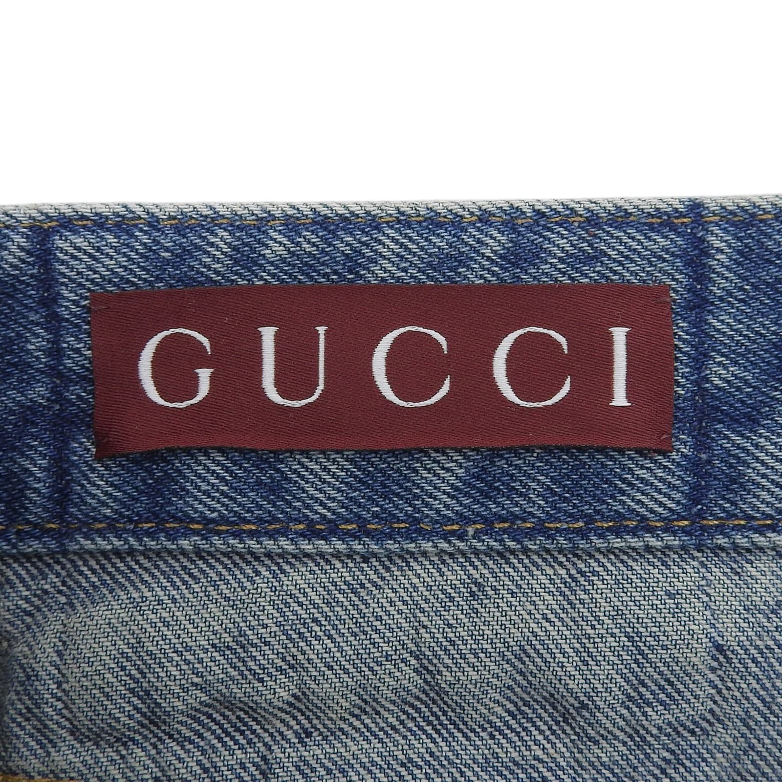 Gucci Gucci Gucci Cotton Denim Shorts Textile Jeans DUTY FREE for USA Size ONE SIZE - 6 Thumbnail