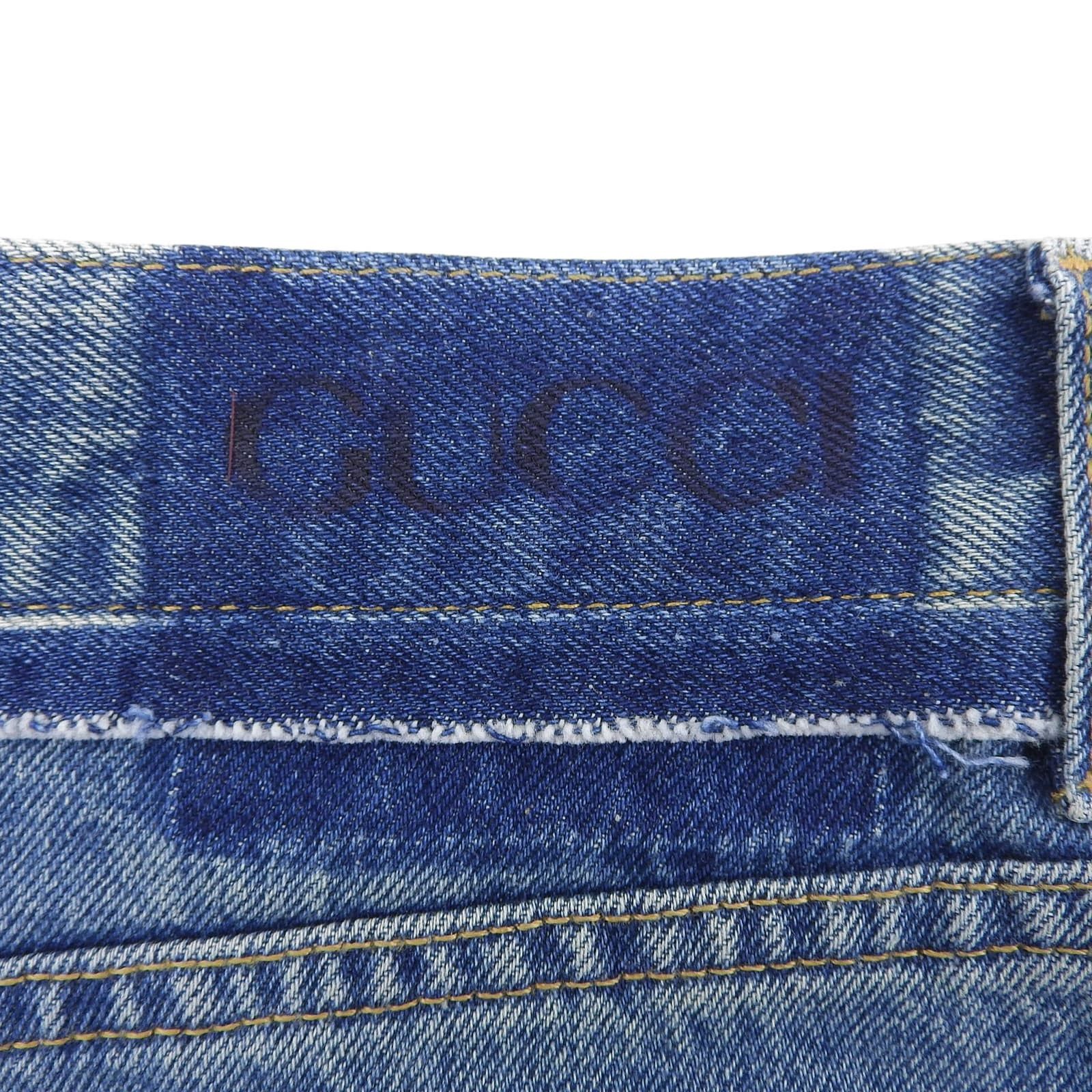 Gucci Gucci Gucci Cotton Denim Shorts Textile Jeans DUTY FREE for USA Size ONE SIZE - 5 Thumbnail