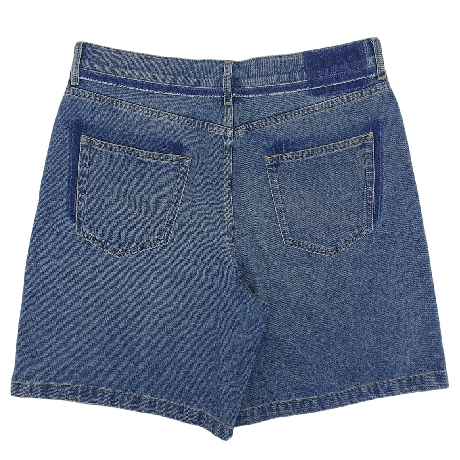 Gucci Gucci Gucci Cotton Denim Shorts Textile Jeans DUTY FREE for USA Size ONE SIZE - 2 Thumbnail