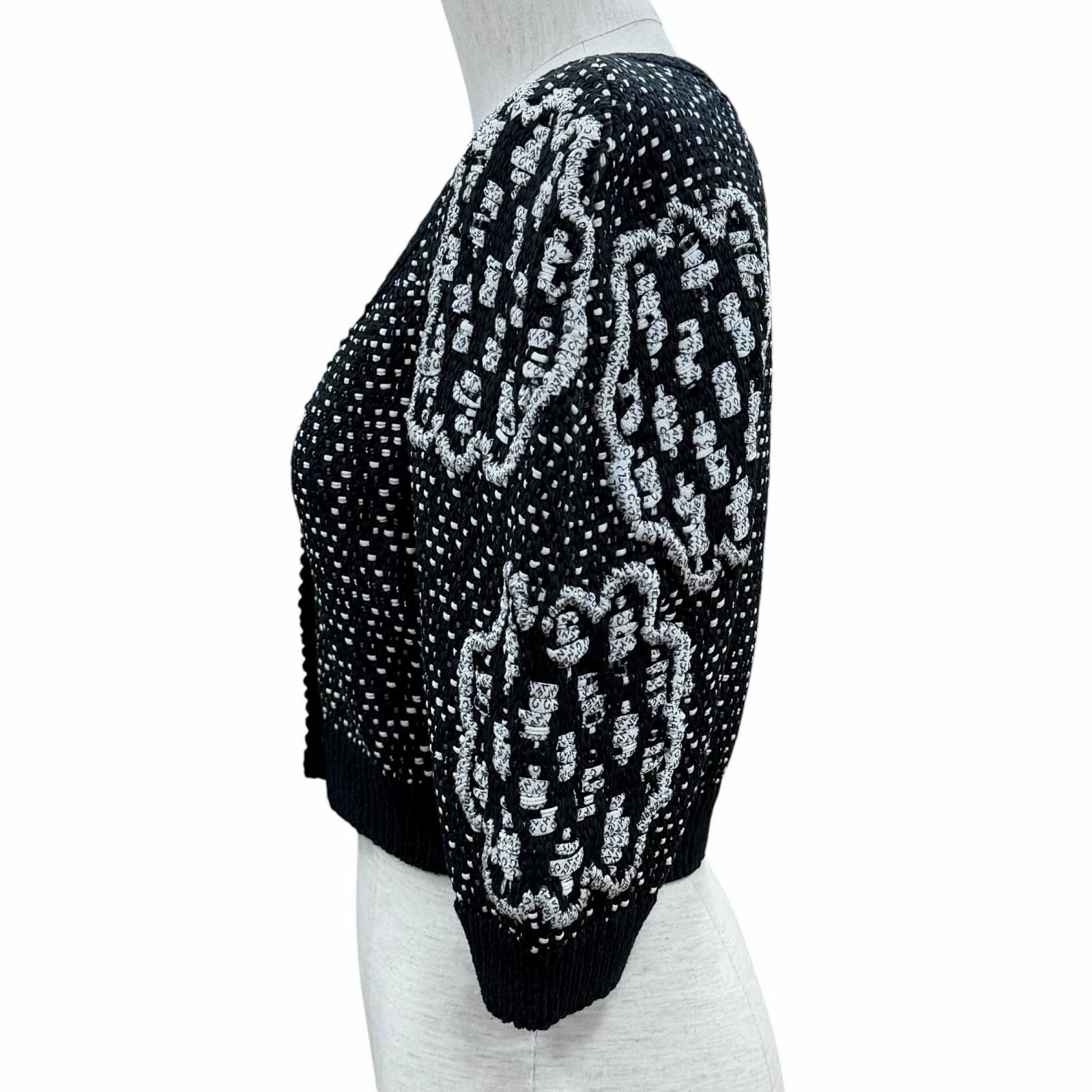Chanel Chanel Chanel Cotton Cardigan Textile Tops P49241 DUTY FREE for USA Size ONE SIZE - 2 Thumbnail