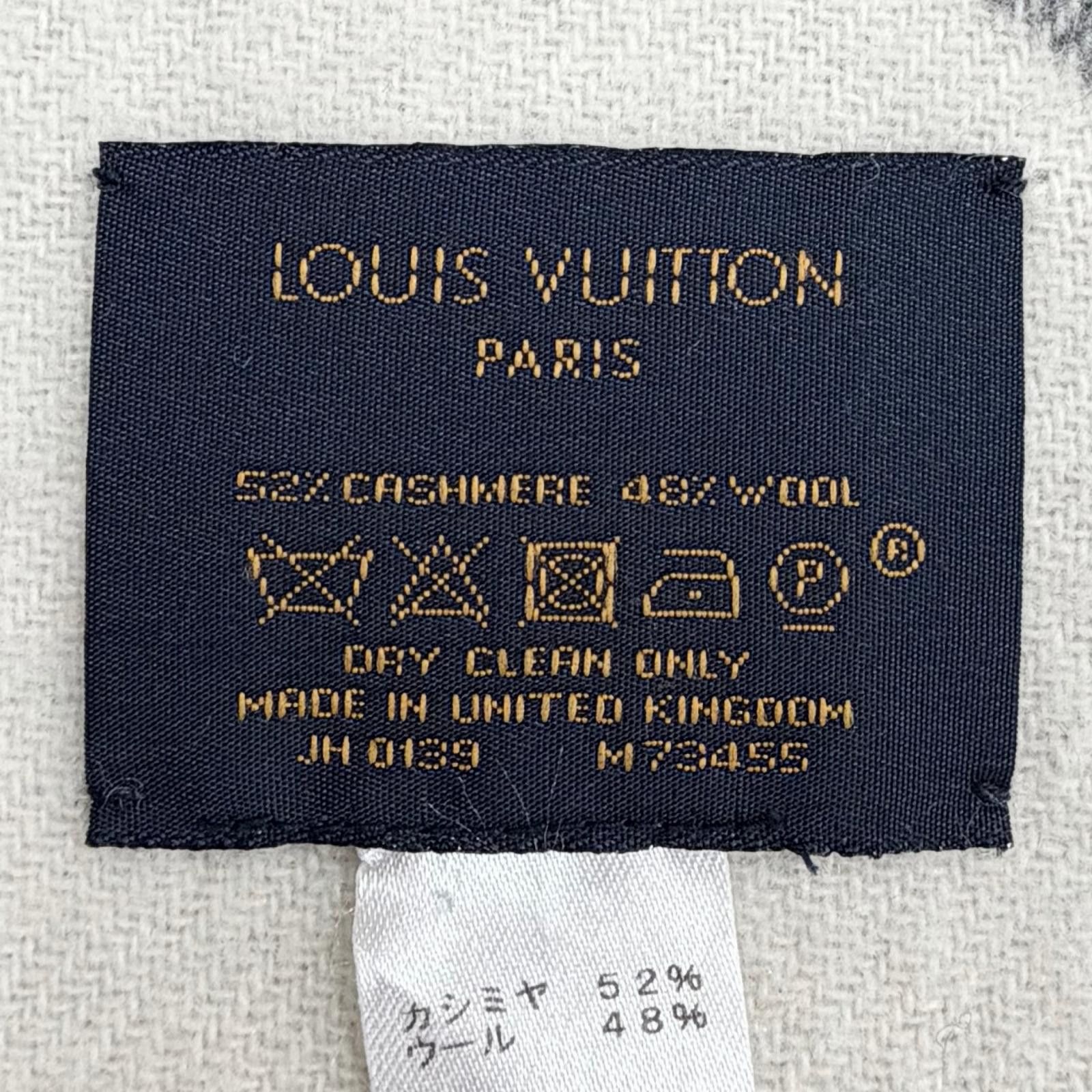 Louis Vuitton Louis Vuitton Louis Vuitton Monogram Capital Cashmere Wool Scarf Textile Scarf M73455 DUTY FREE for USA Size ONE SIZE - 8 Thumbnail