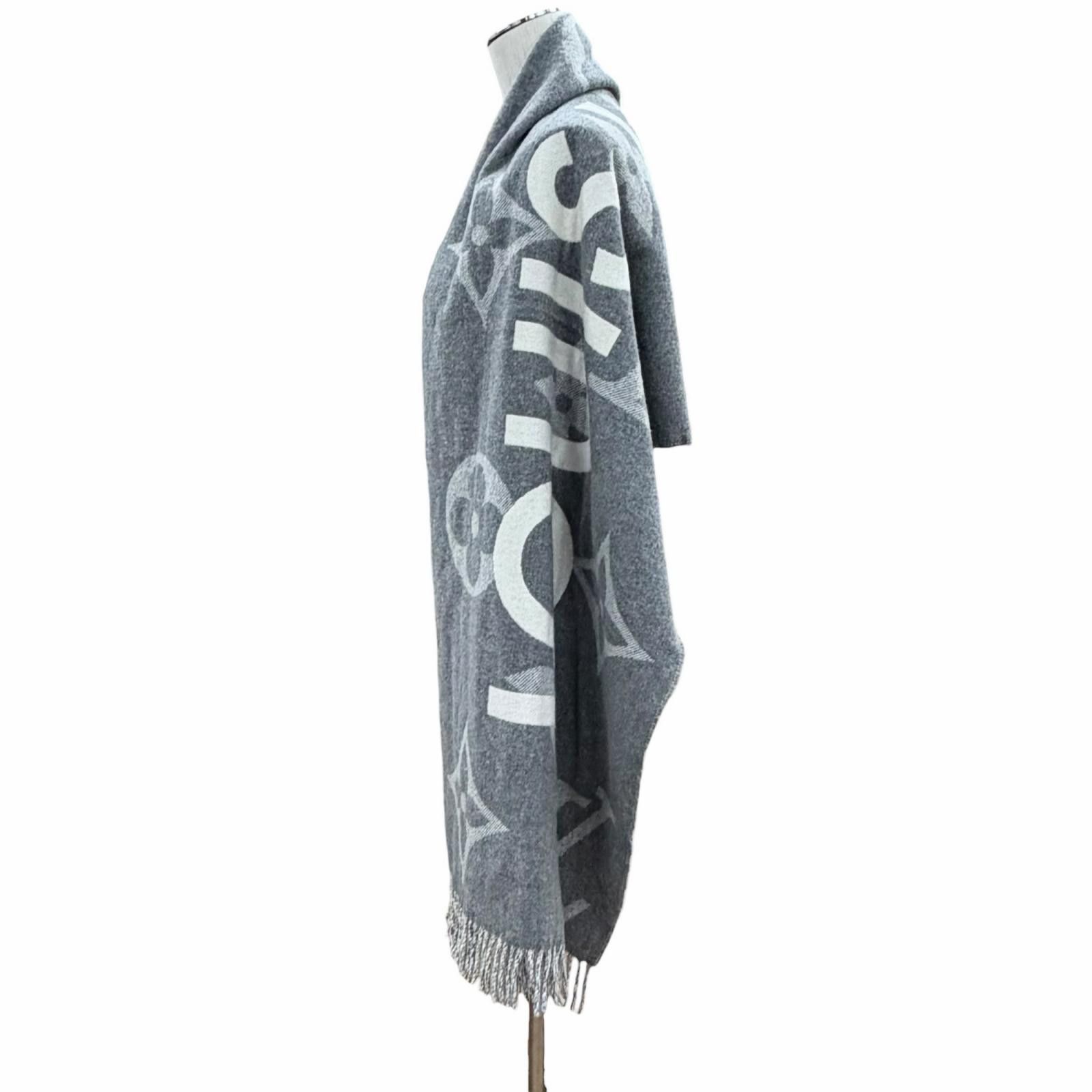 Louis Vuitton Louis Vuitton Louis Vuitton Monogram Capital Cashmere Wool Scarf Textile Scarf M73455 DUTY FREE for USA Size ONE SIZE - 4 Thumbnail