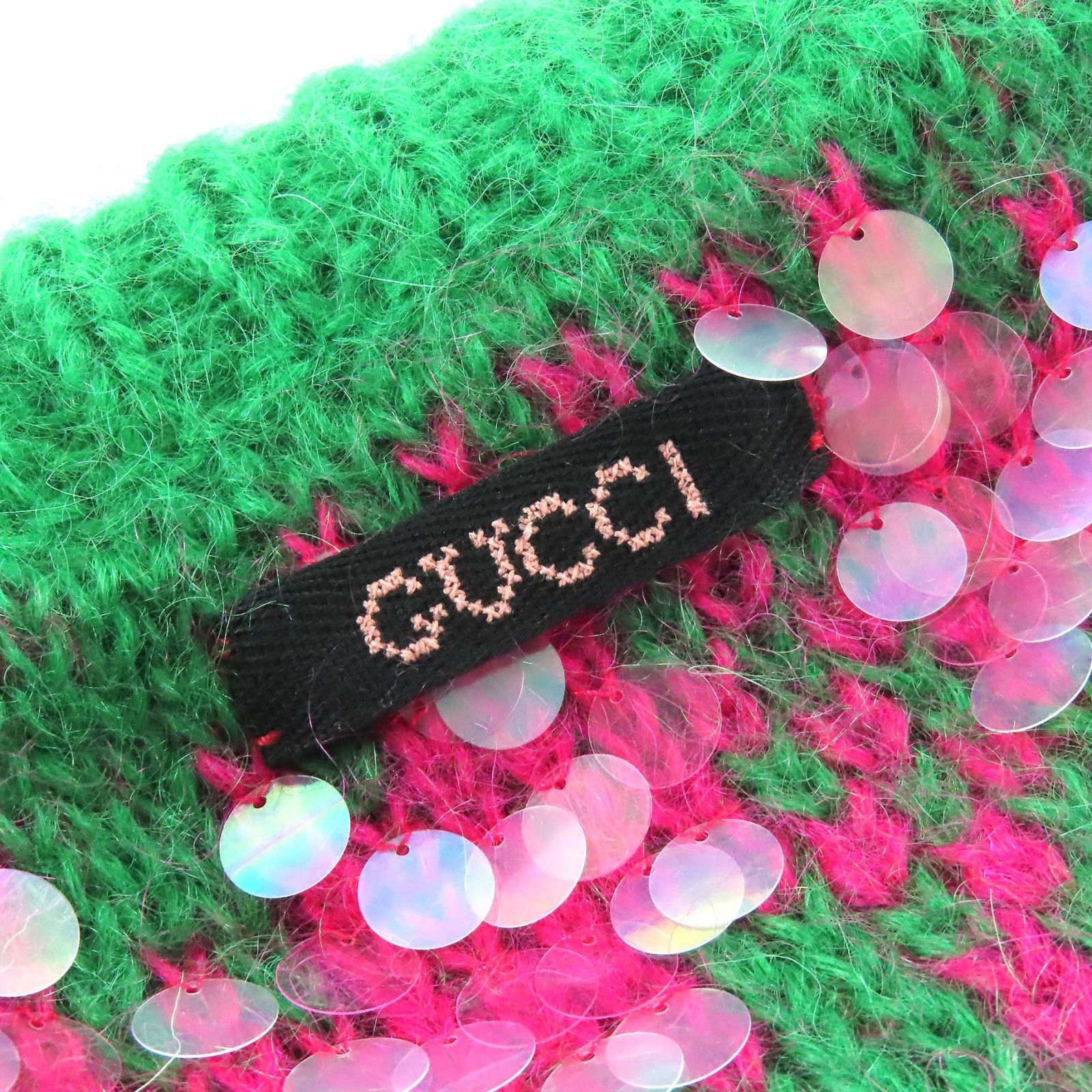 Gucci Gucci Gucci Sequined Mohair Blend Knit Top Textile Tops 713233 DUTY FREE for USA Size ONE SIZE - 5 Thumbnail