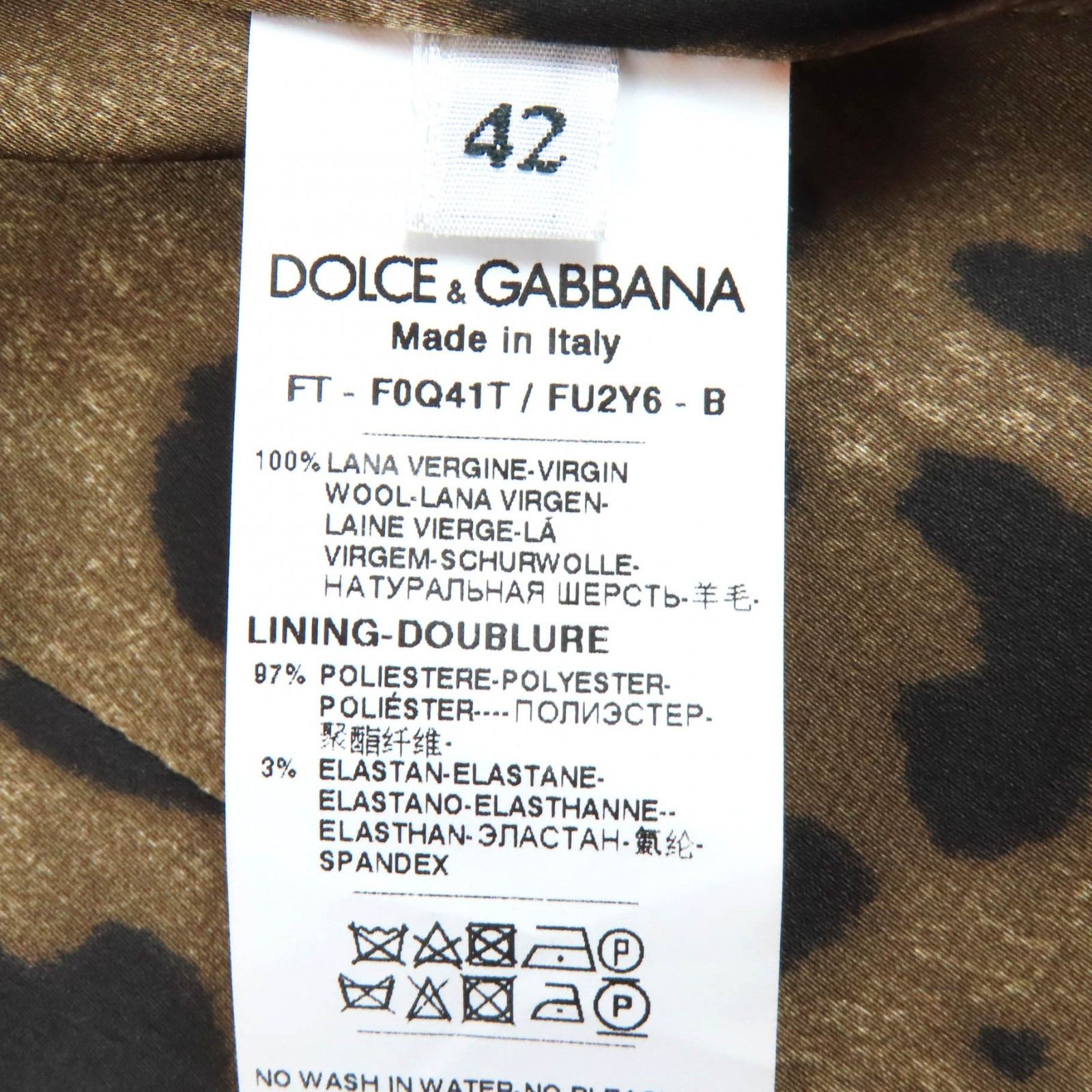 Dolce & Gabbana Dolce & Gabbana Dolce&Gabbana Wool Coat Textile Outerwear F0Q41T DUTY FREE for USA Size ONE SIZE - 9 Thumbnail