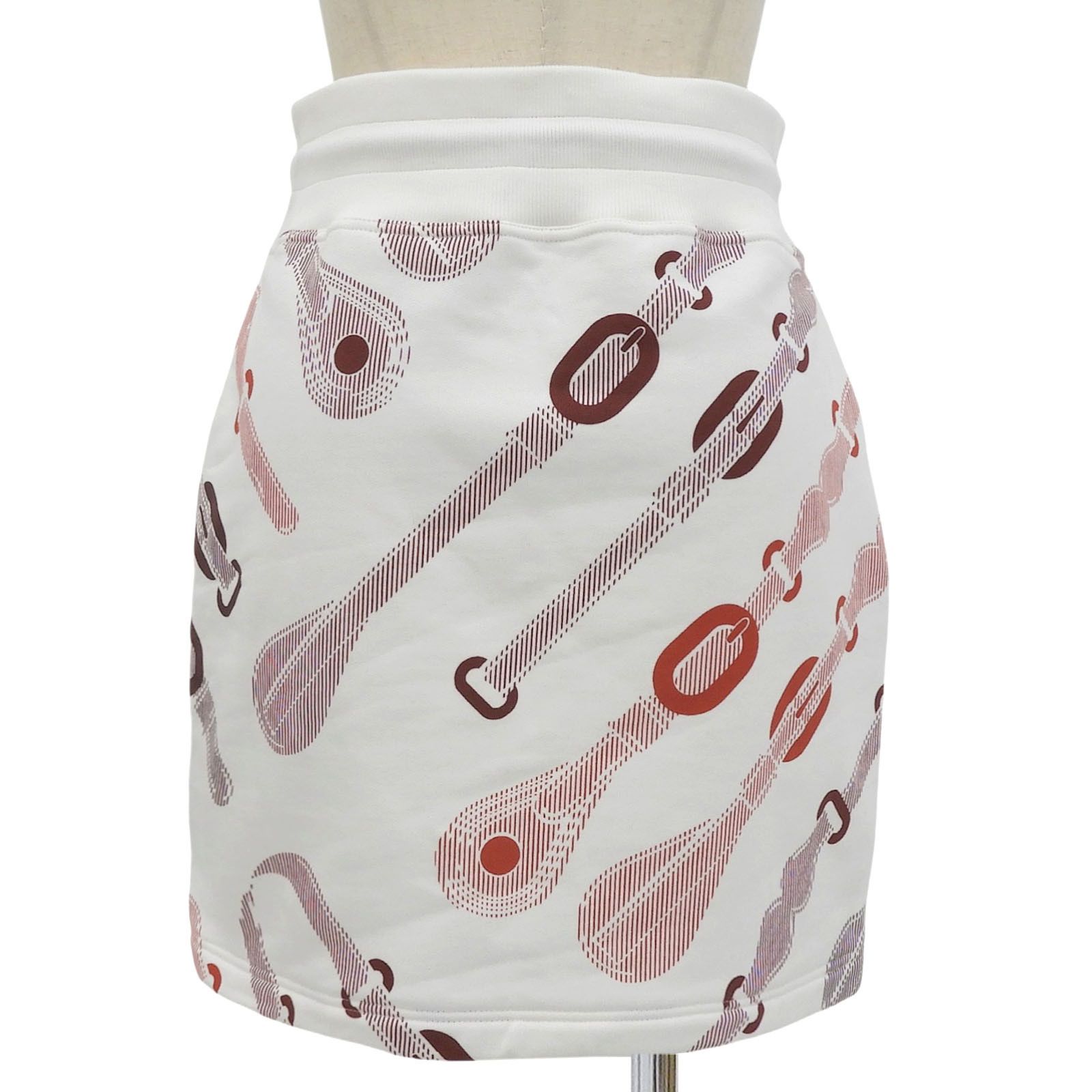 Hermes Hermes Hermes Coaching Remix Cotton Mini Skirt Textile Skirts DUTY FREE for USA Size ONE SIZE - 2 Thumbnail