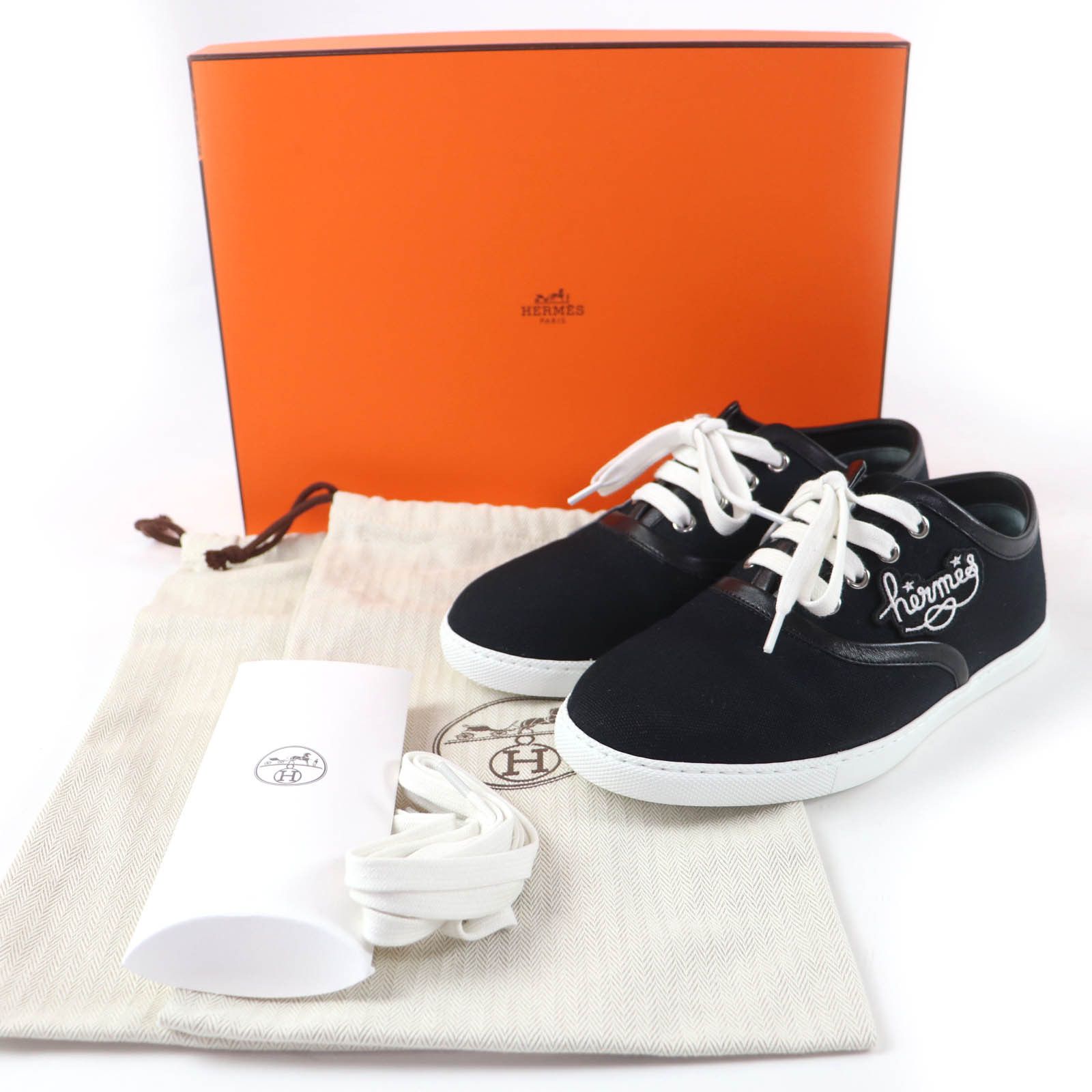 Hermes Hermes Hermes Innocent Leather Sneakers Leather Shoes DUTY FREE for USA Size ONE SIZE - 2 Thumbnail