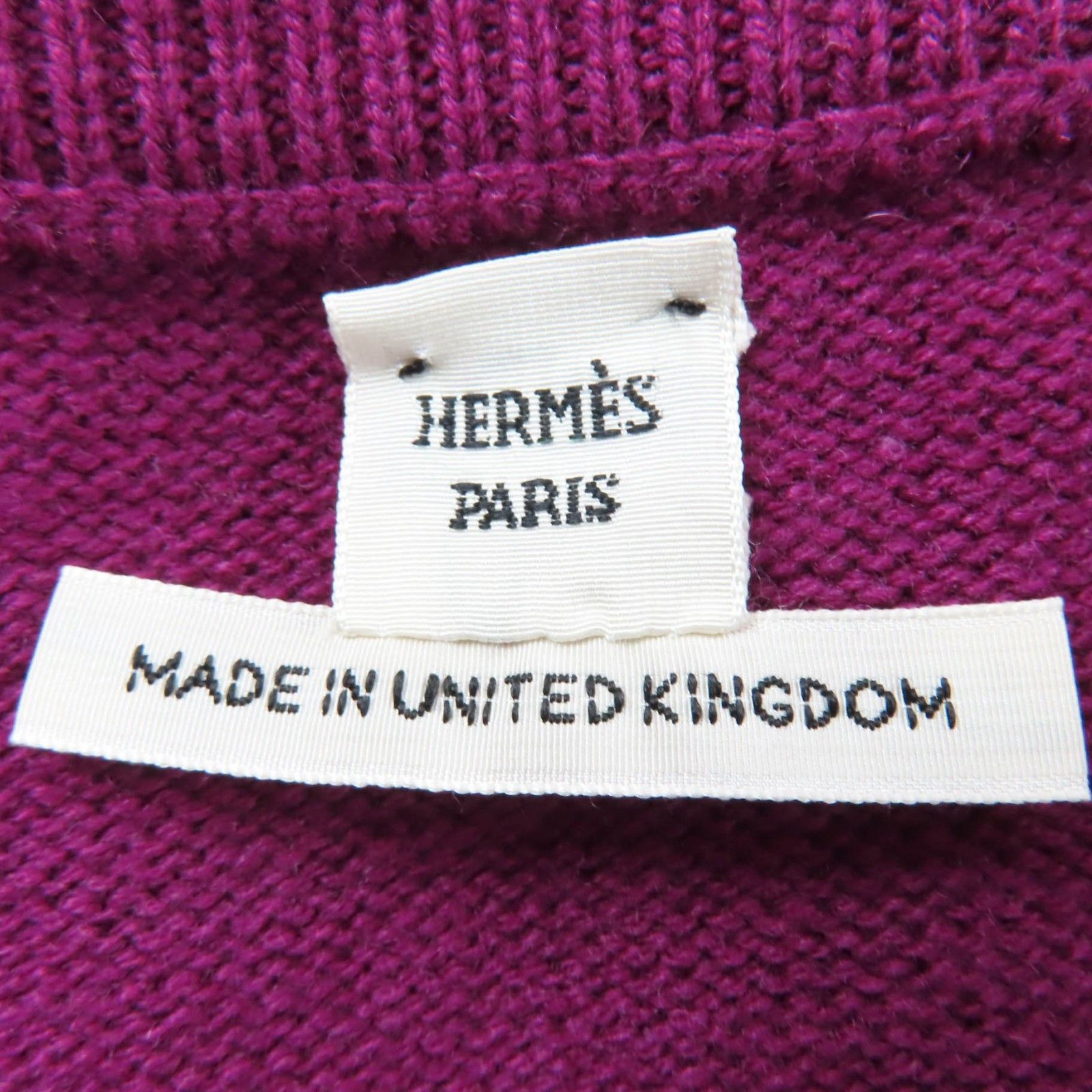 Hermes Hermes Hermes H Logo Metal Cashmere Knit 34 Textile Tops DUTY FREE for USA Size ONE SIZE - 6 Thumbnail