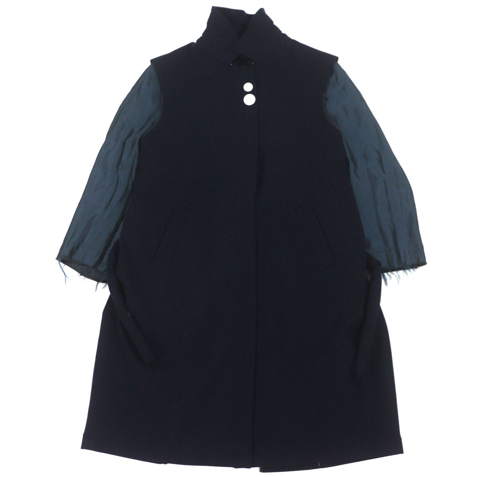 Maison Margiela Maison Margiela Maison Margiela Wool Coat Textile Outerwear S30AA0178 DUTY FREE for USA Size ONE SIZE - 2 Thumbnail