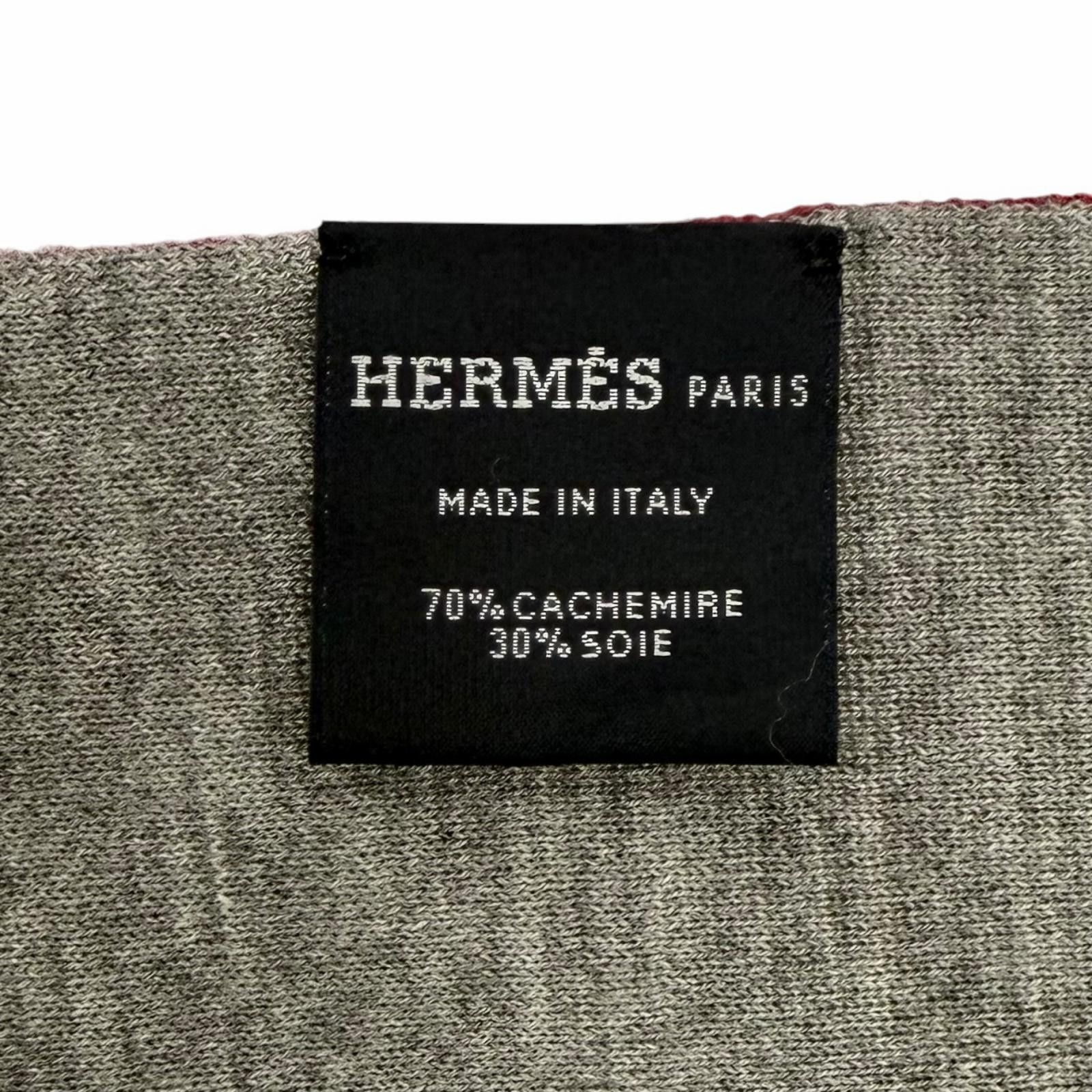 Hermes Hermes Hermes Allees du Faubourg Cashmere Silk Scarf Textile Scarf DUTY FREE for USA Size ONE SIZE - 9 Thumbnail