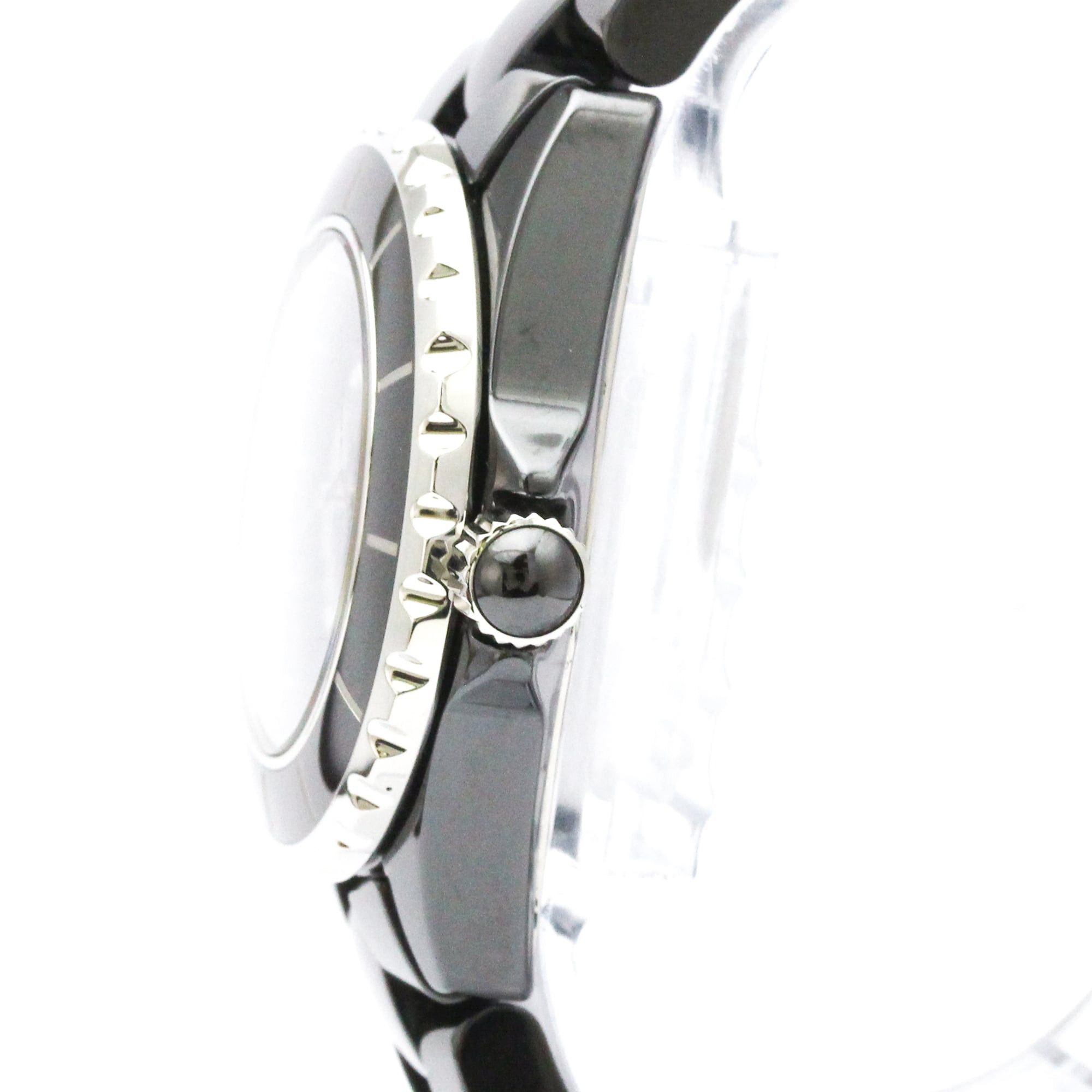 Chanel CHANEL J12 Intense Black Ceramic Quartz Ladies Watch H3828 Polished Size ONE SIZE - 4 Thumbnail