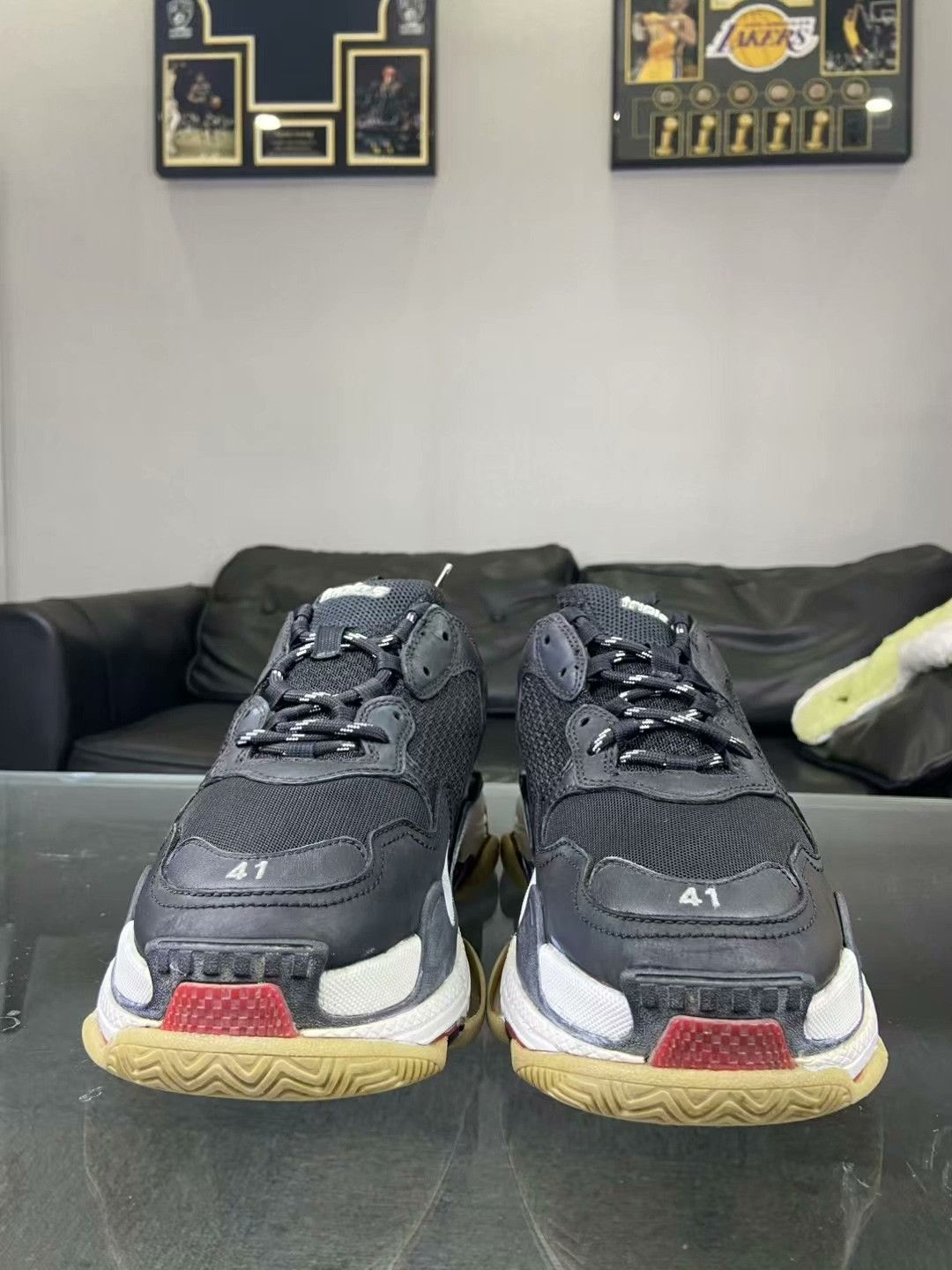 Balenciaga Balenciaga Black Lowtop Sneakers 8.5 Men Size US 8.5 / EU 41-42 - 2 Thumbnail