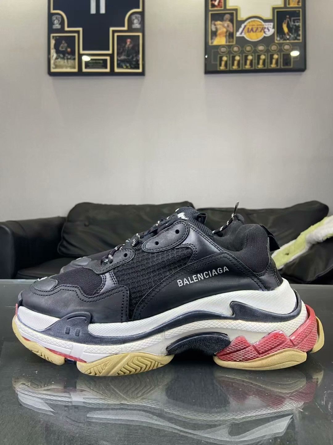 Balenciaga Balenciaga Black Lowtop Sneakers 8.5 Men Size US 8.5 / EU 41-42 - 3 Thumbnail