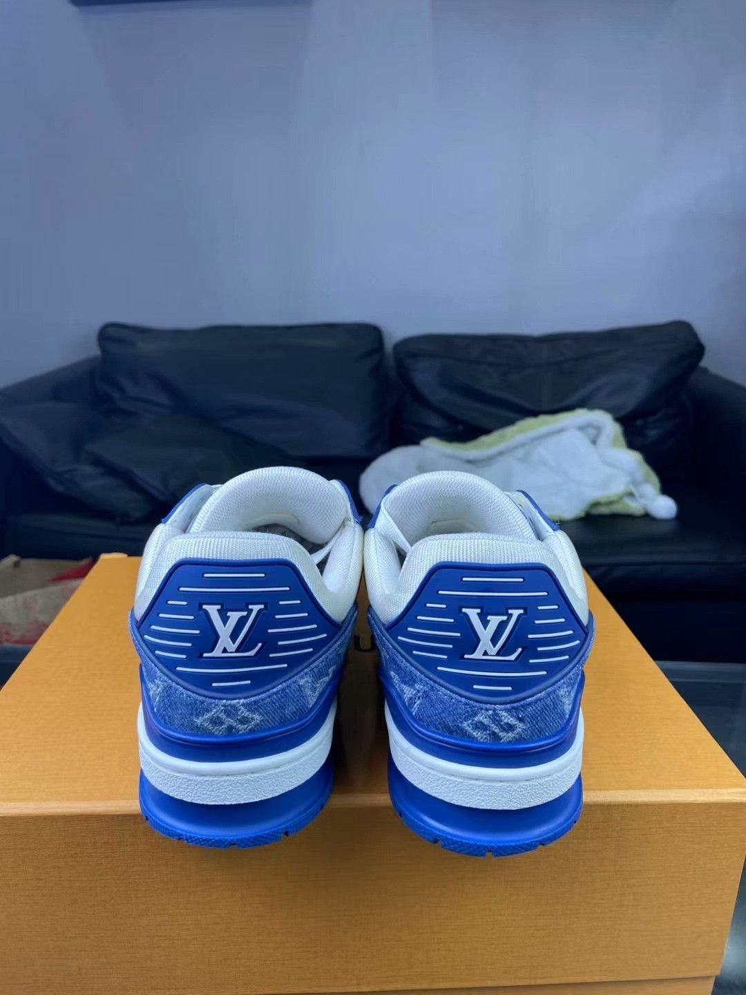 Louis Vuitton Louis Vuitton Training Denim Blue Lowtop Sneakers 8.5 Men Size US 8.5 / EU 41-42 - 4 Thumbnail