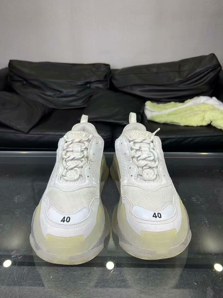 Balenciaga Balenciaga Clear White Lowtop Sneakers 7.5 Men Size US 7.5 / EU 40-41 - 2 Thumbnail