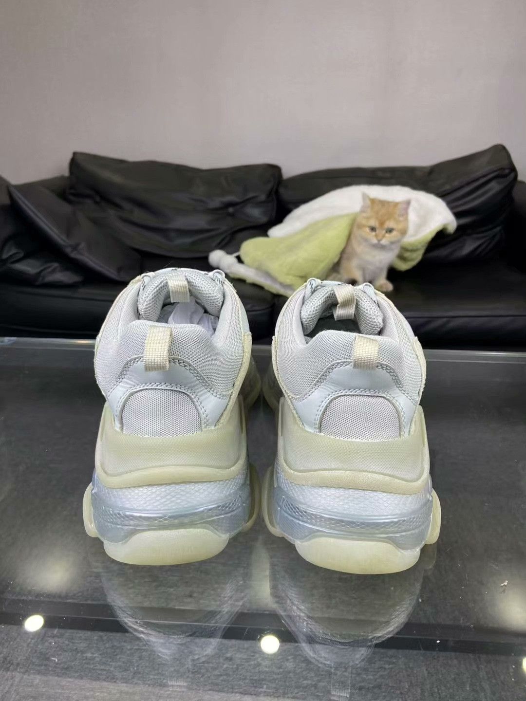 Balenciaga Balenciaga Green Lowtop Sneakers 8.5 Men Size US 8.5 / EU 41-42 - 4 Thumbnail