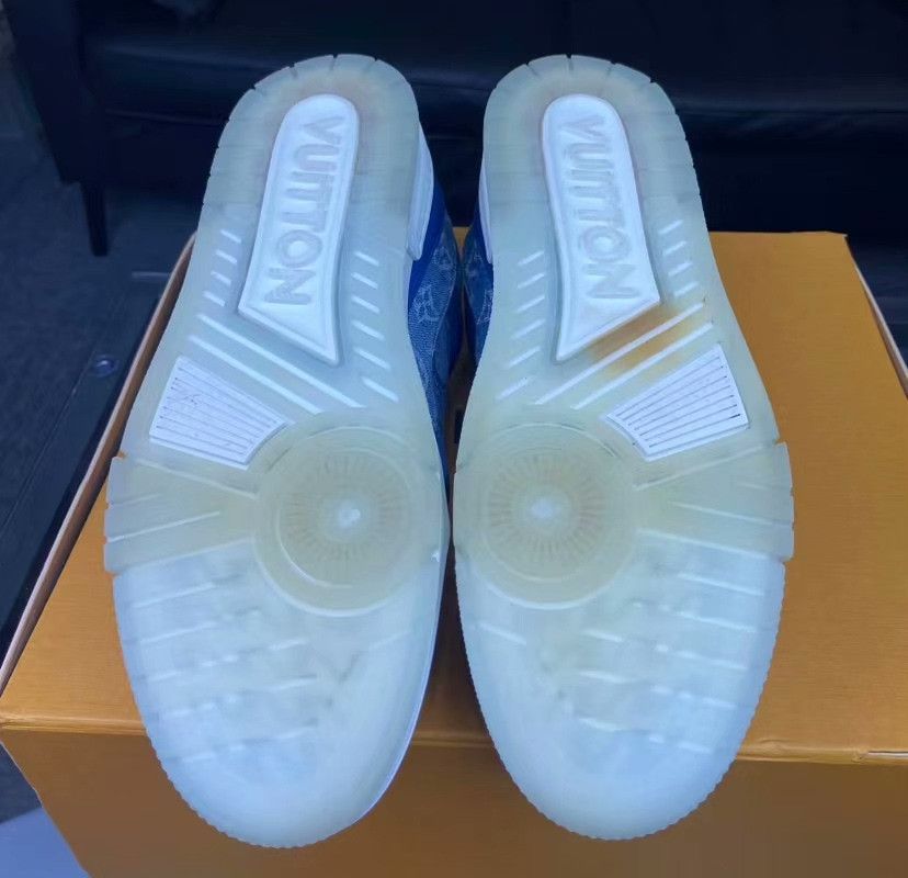 Louis Vuitton Louis Vuitton Training Denim Blue Lowtop Sneakers Women Size US 10 / IT 40 - 6 Thumbnail