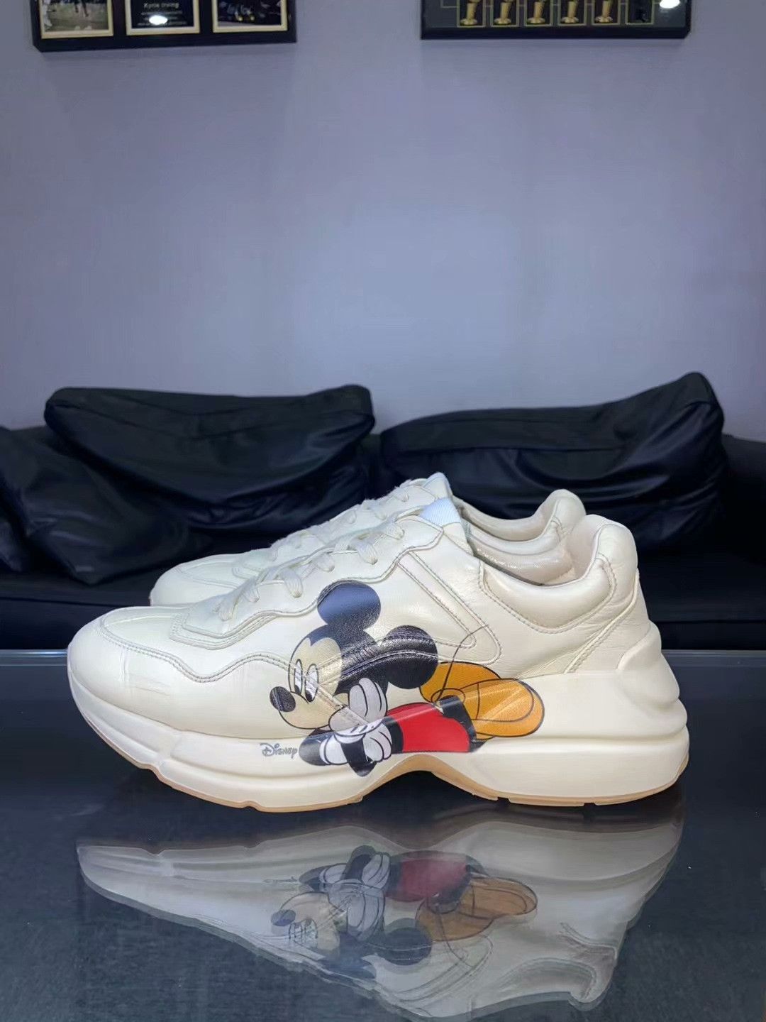 Gucci Gucci Beige Lowtop Sneakers 9 Men Size US 9 / EU 42 - 8 Thumbnail