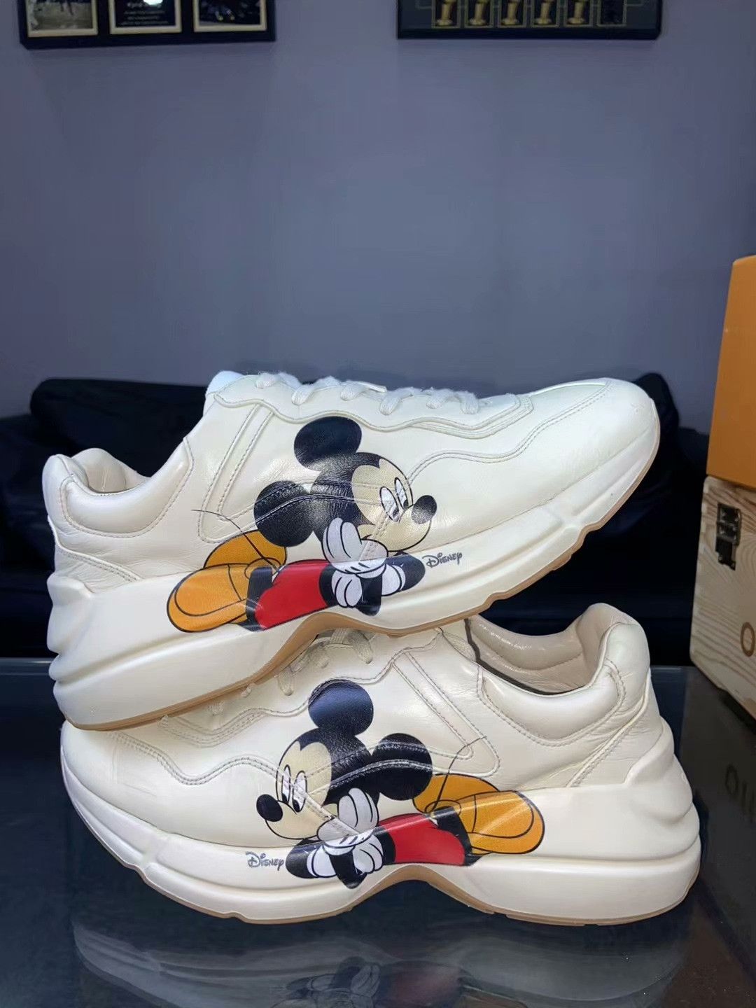 Gucci Gucci Beige Lowtop Sneakers 9 Men Size US 9 / EU 42 - 7 Thumbnail