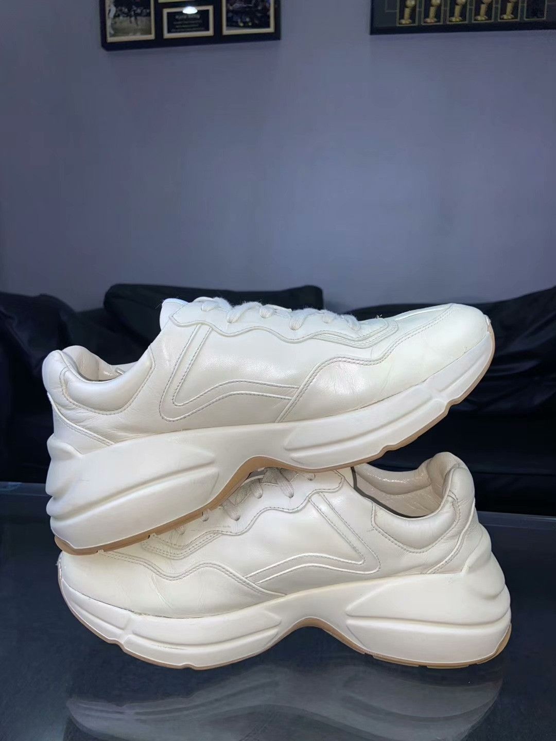 Gucci Gucci Beige Lowtop Sneakers 9 Men Size US 9 / EU 42 - 6 Thumbnail
