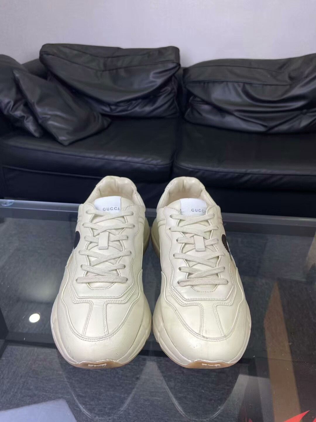 Gucci Gucci Beige Lowtop Sneakers 9 Men Size US 9 / EU 42 - 2 Thumbnail