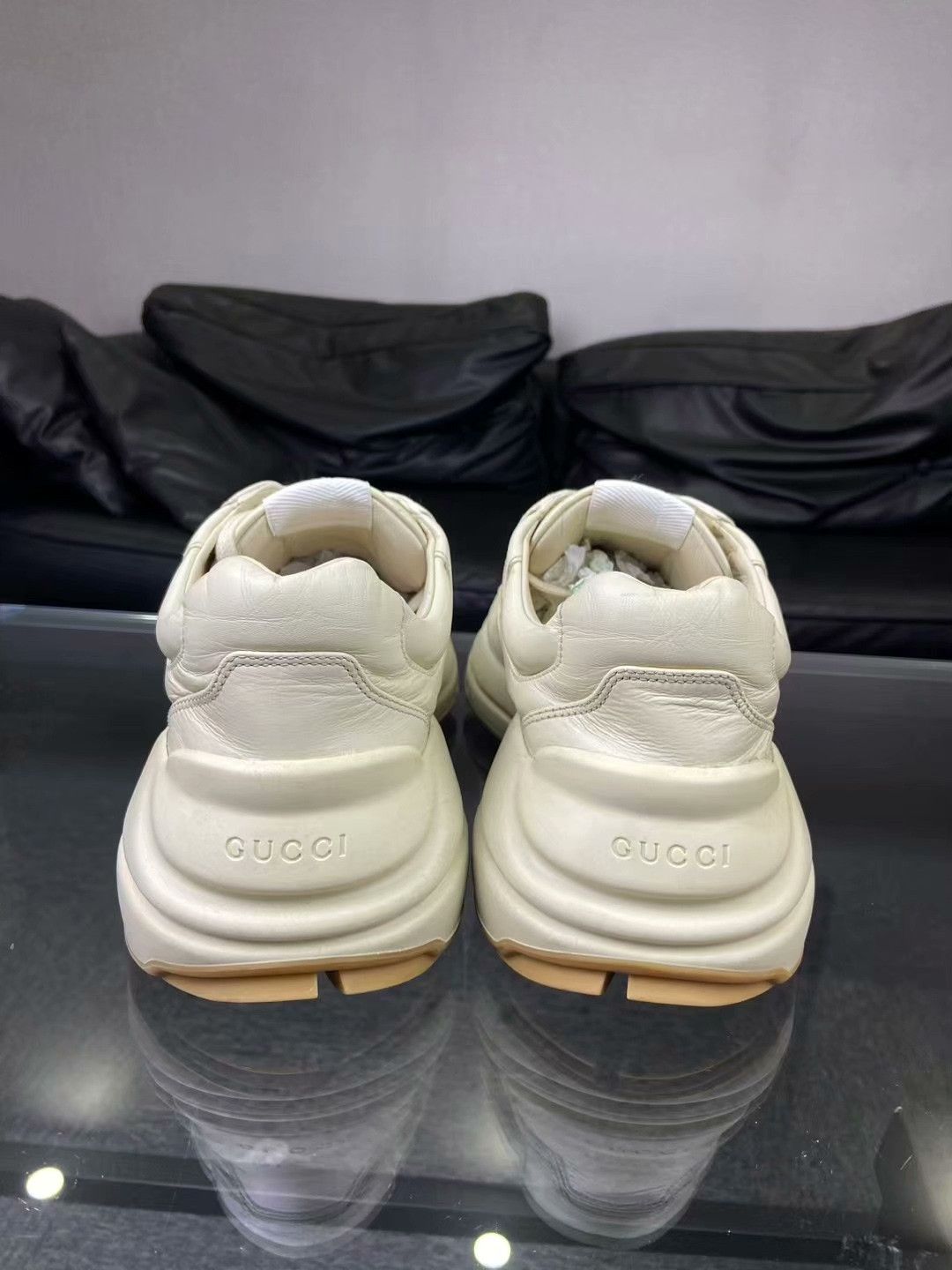 Gucci Gucci Beige Lowtop Sneakers 9 Men Size US 9 / EU 42 - 4 Thumbnail