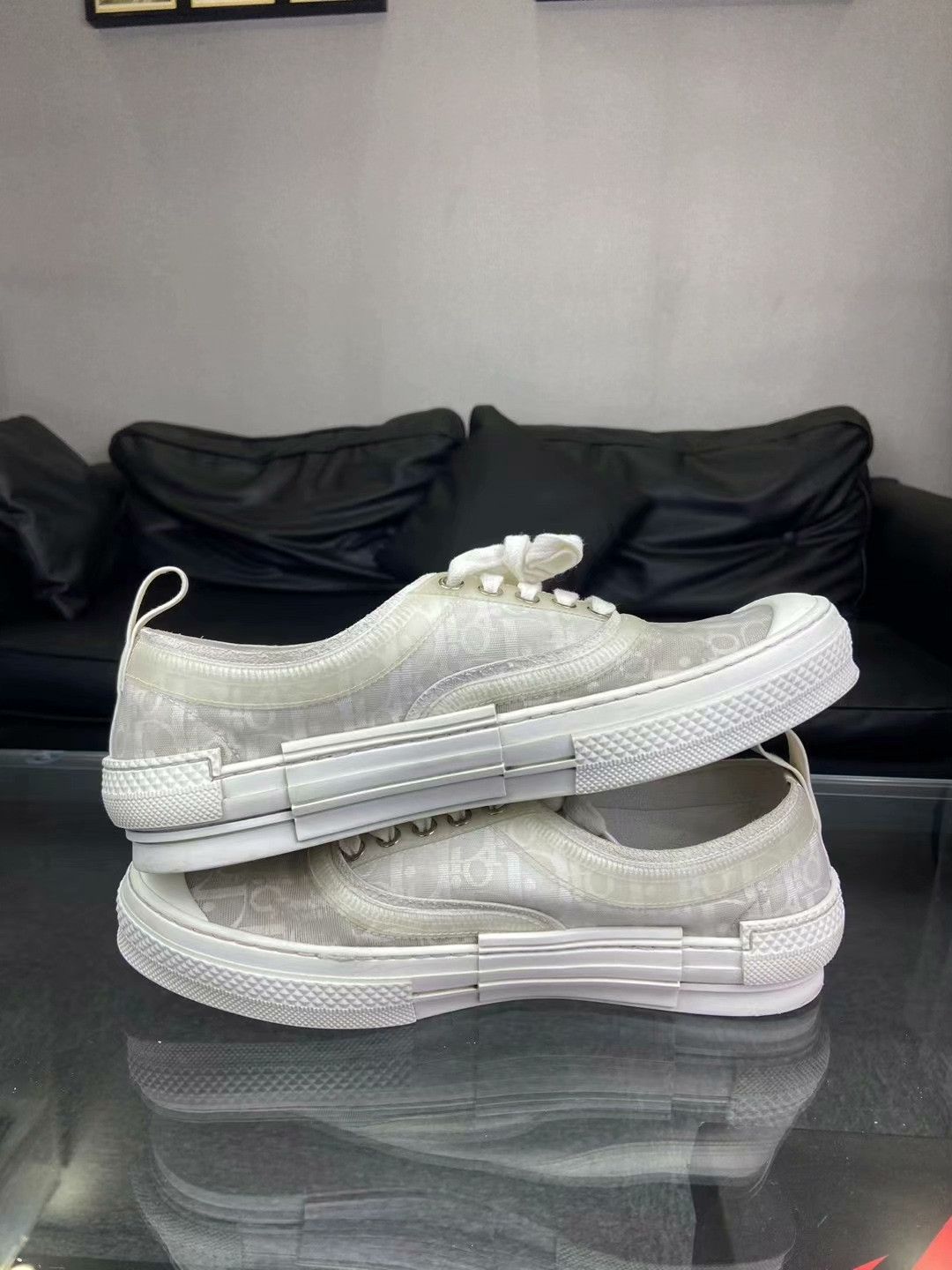 Dior Dior Printed White Lowtop Sneakers 10 Men Size US 10 / EU 43 - 6 Thumbnail