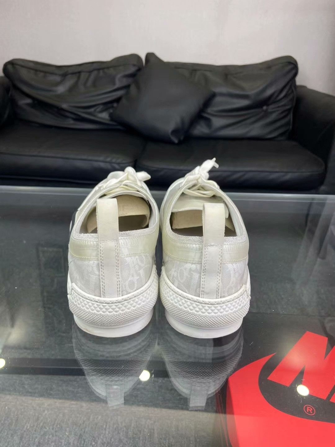 Dior Dior Printed White Lowtop Sneakers 10 Men Size US 10 / EU 43 - 4 Thumbnail