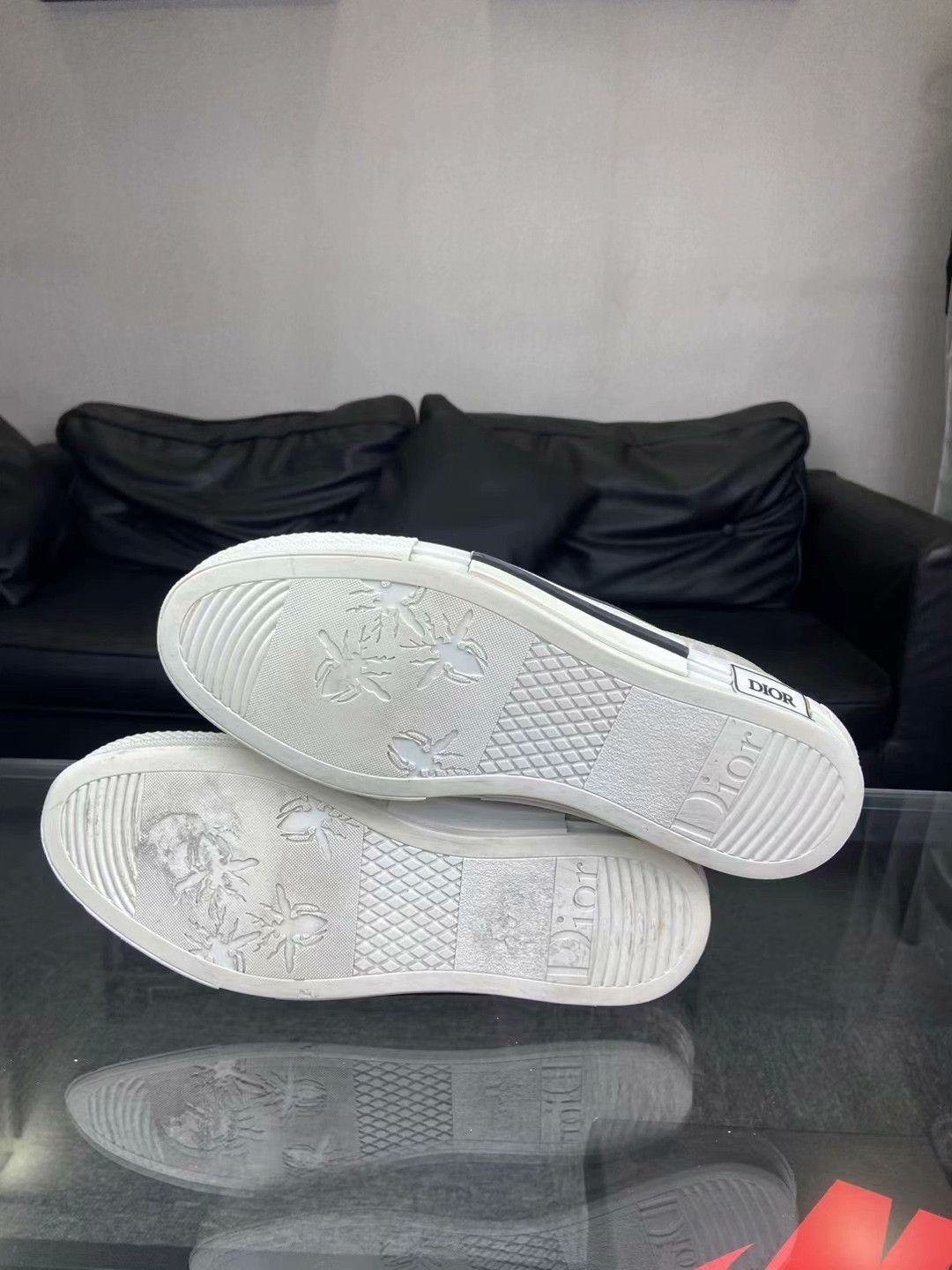 Dior Dior Printed White Lowtop Sneakers 10 Men Size US 10 / EU 43 - 5 Thumbnail