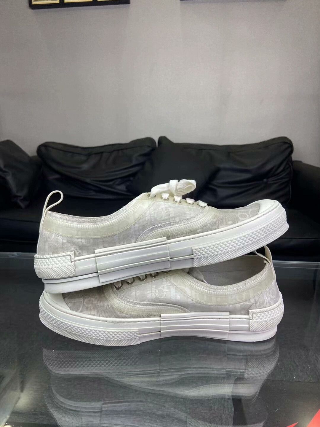 Dior Dior Printed White Lowtop Sneakers 10 Men Size US 10 / EU 43 - 6 Thumbnail