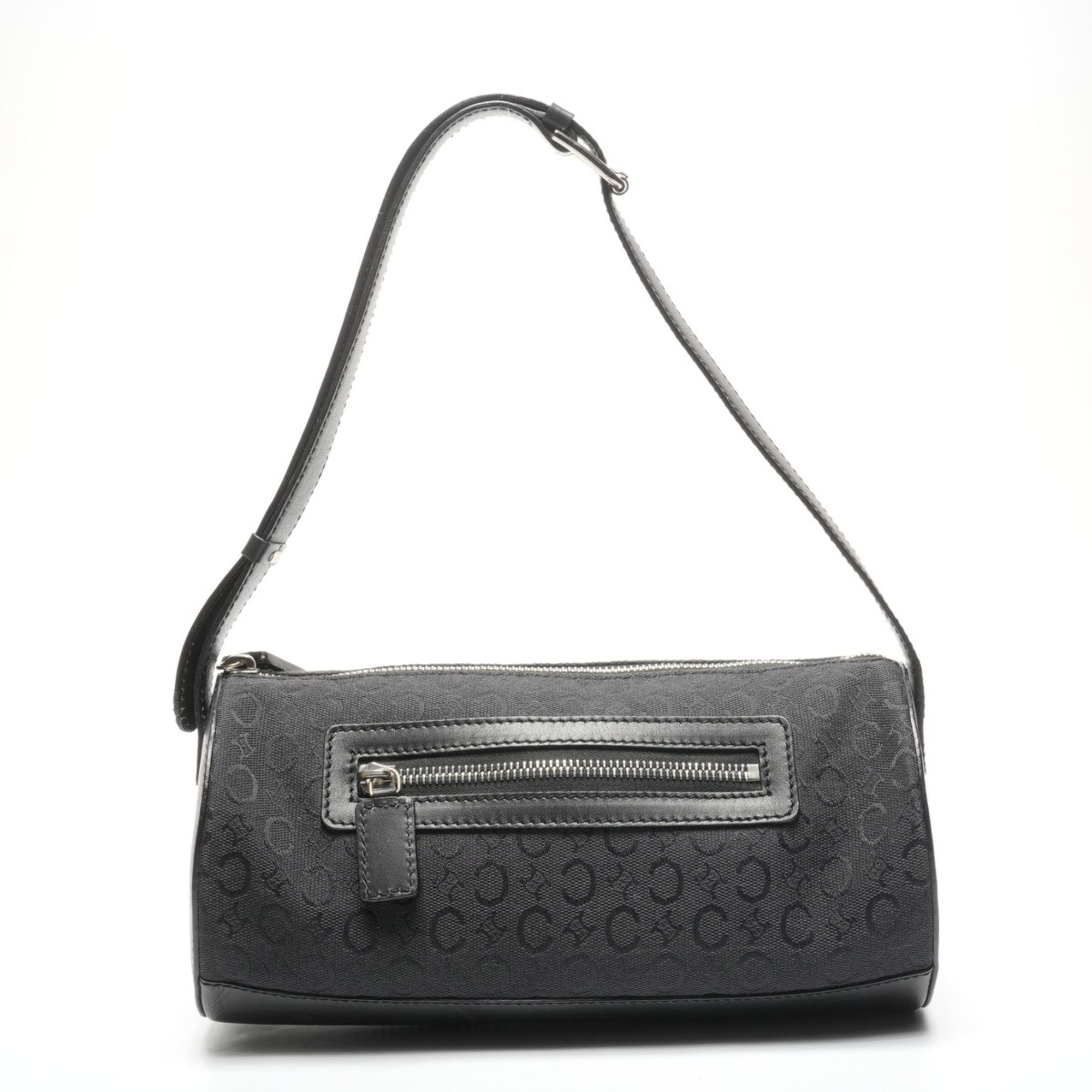 Celine Celine C Macadam Drum Canvas Shoulder Bag, Black, WS25281 Size ONE SIZE - 2 Thumbnail