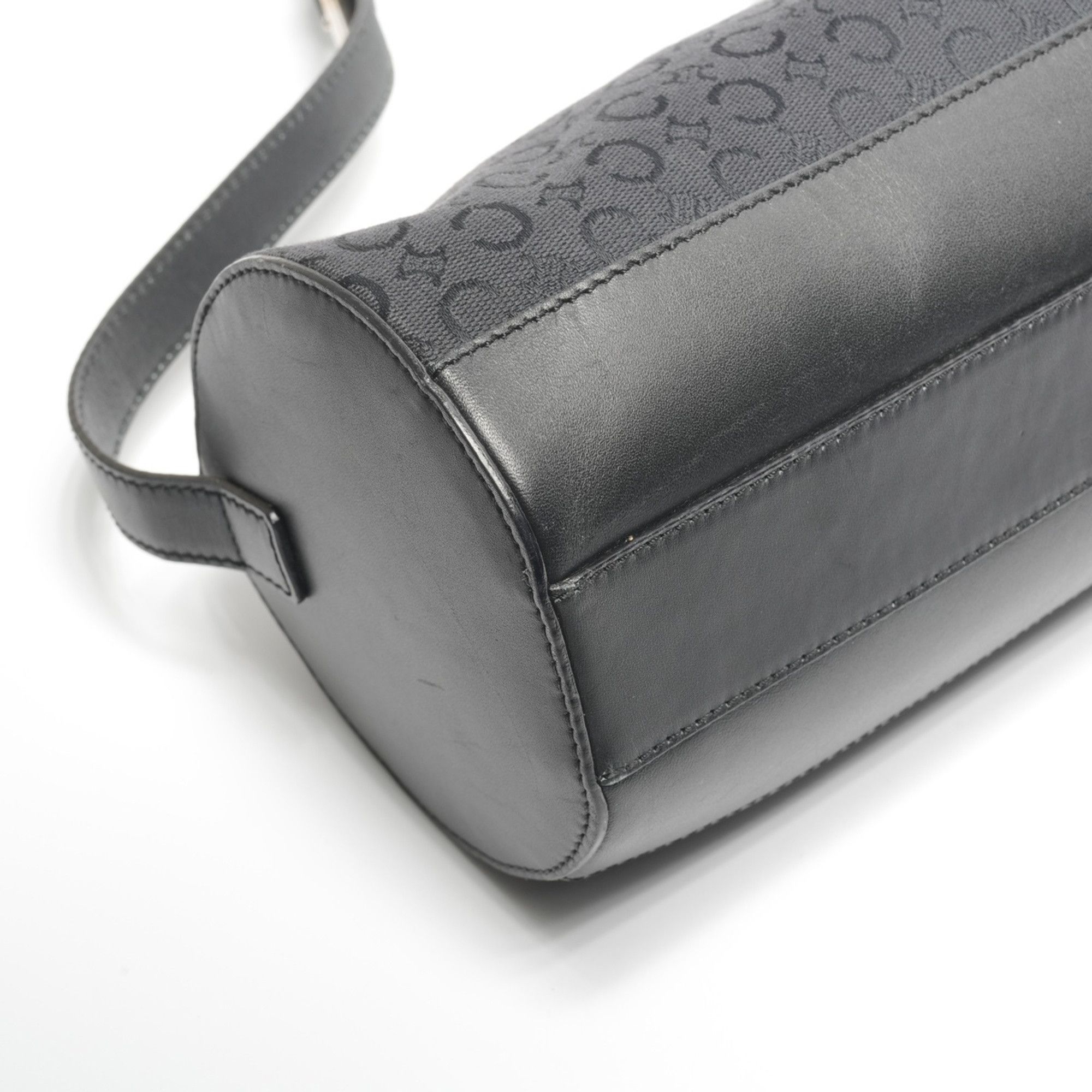 Celine Celine C Macadam Drum Canvas Shoulder Bag, Black, WS25281 Size ONE SIZE - 5 Thumbnail