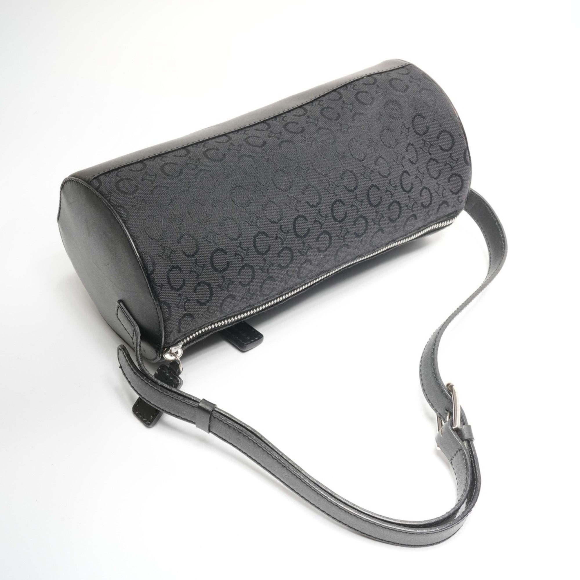 Celine Celine C Macadam Drum Canvas Shoulder Bag, Black, WS25281 Size ONE SIZE - 8 Thumbnail