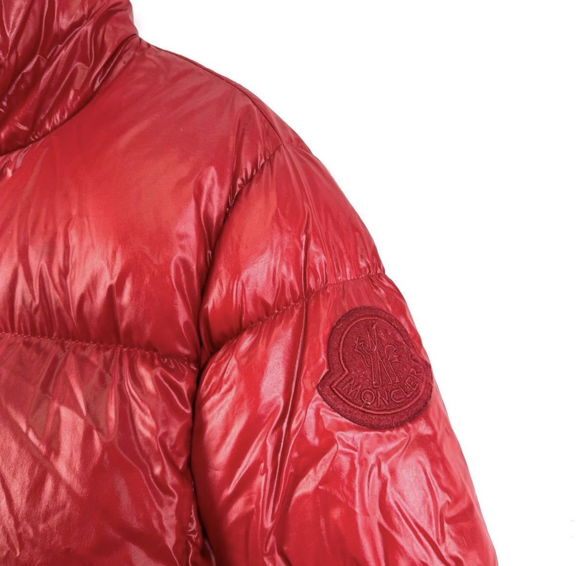 Moncler Red Puffy Winter Jacket Size S Size US S / EU 44-46 / 1 - 5 Thumbnail